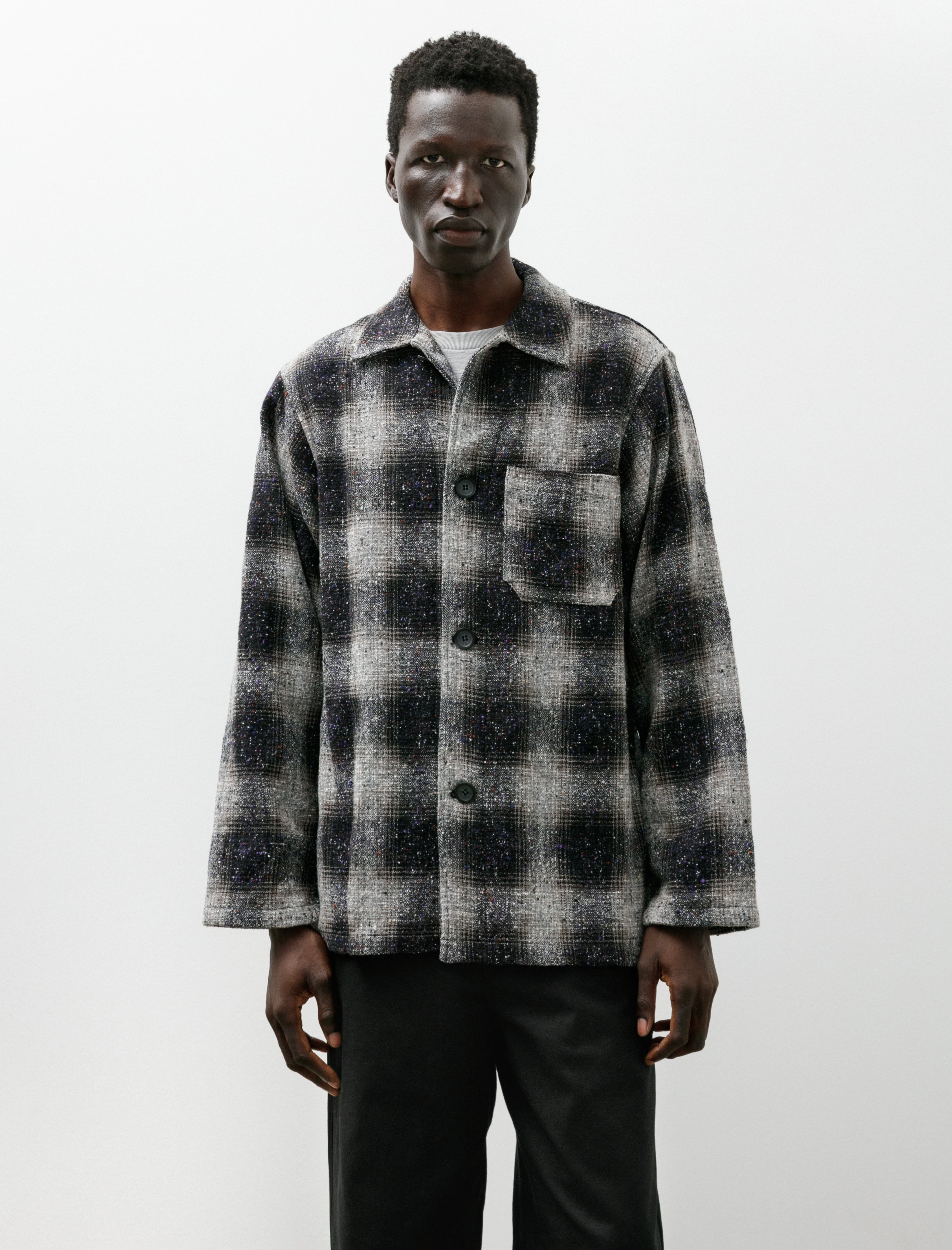 Polyploid Night Wear Shirt B Charcoal Check