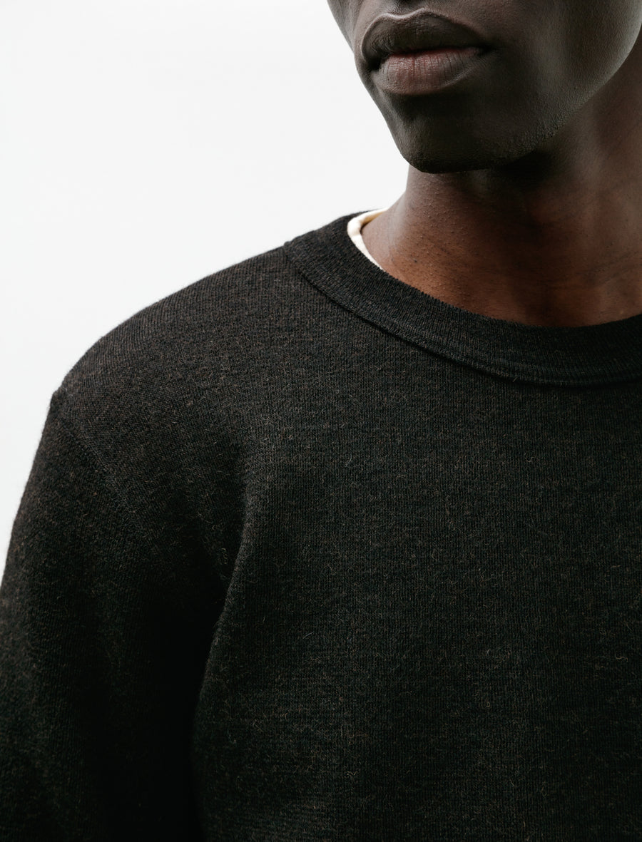 Crew Neck Top Dark Brown - Image 4