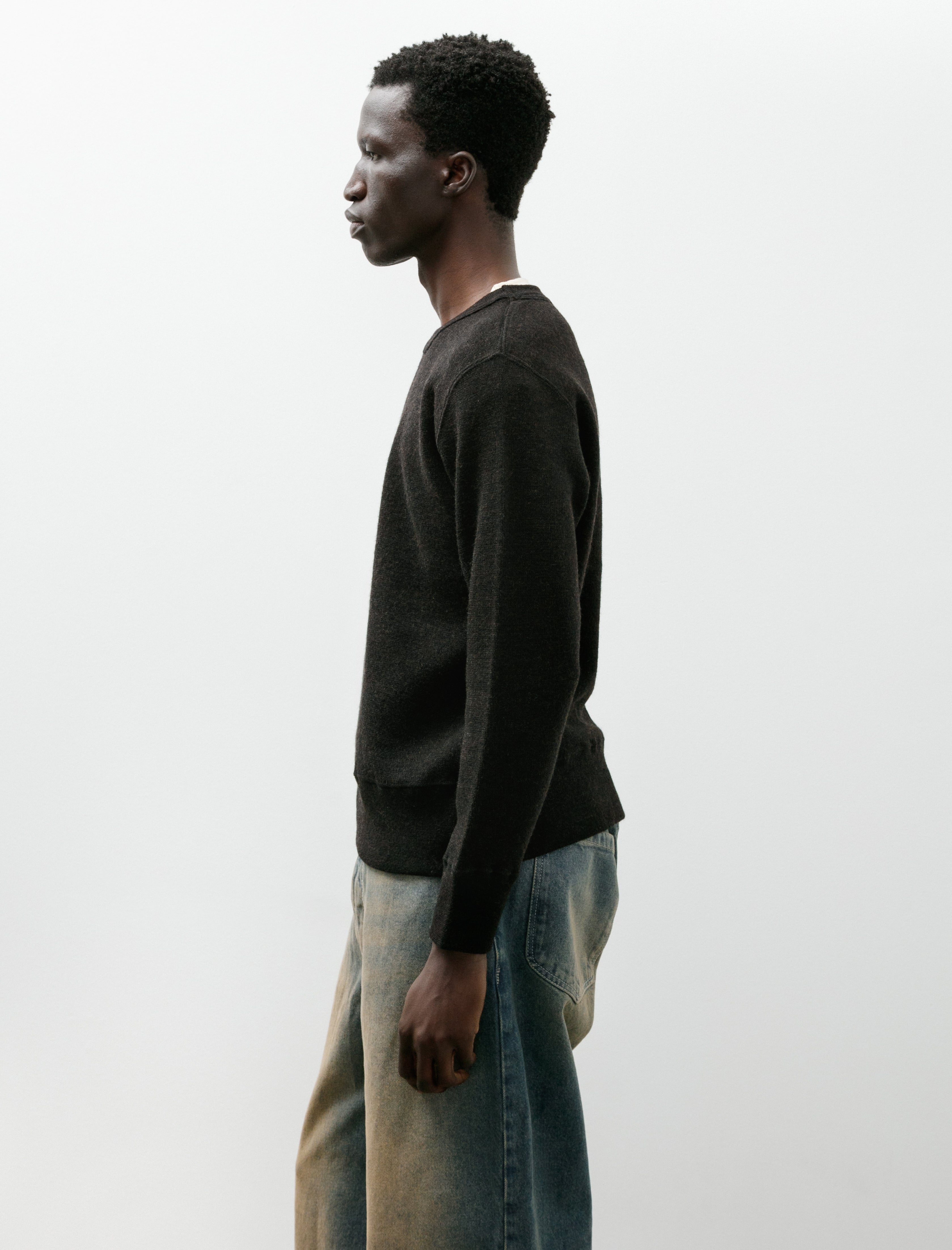 Slopeslow Crew Neck Top Dark Brown