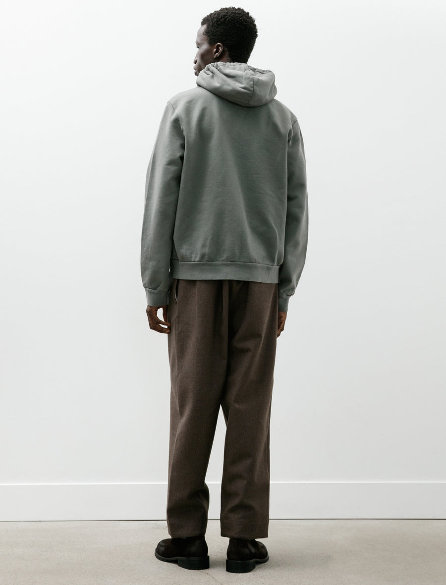 Zip Hoodie Heavy Brushed Vintage Green - Image 5