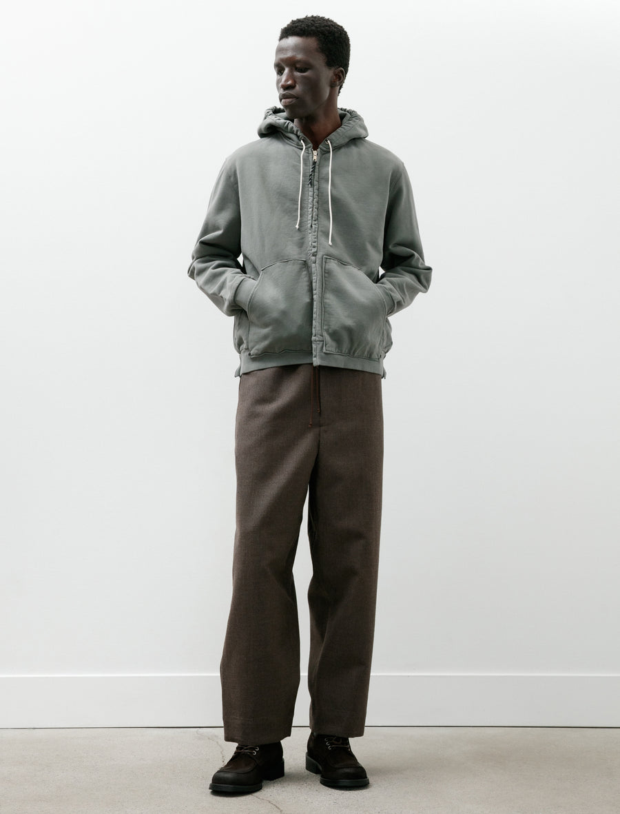 Zip Hoodie Heavy Brushed Vintage Green - Image 7