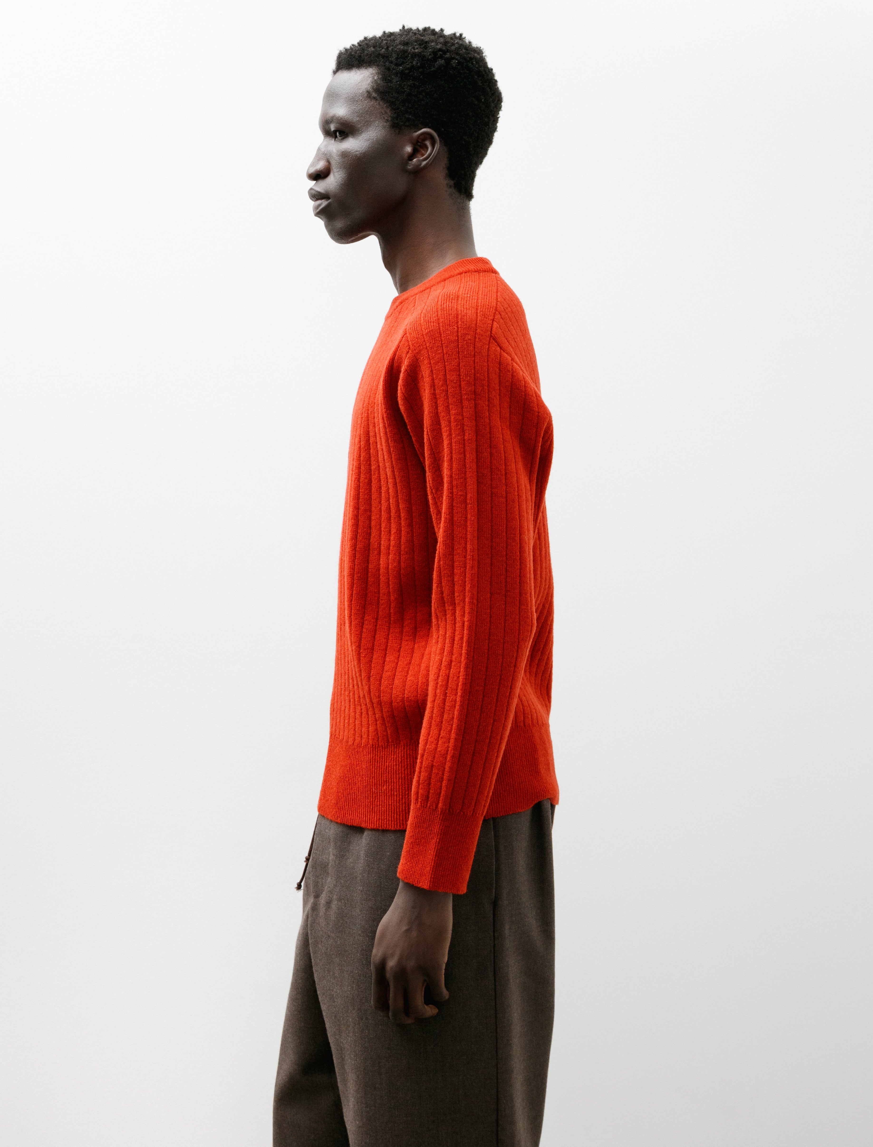 Slopeslow Saddle Shoulder Crew Red