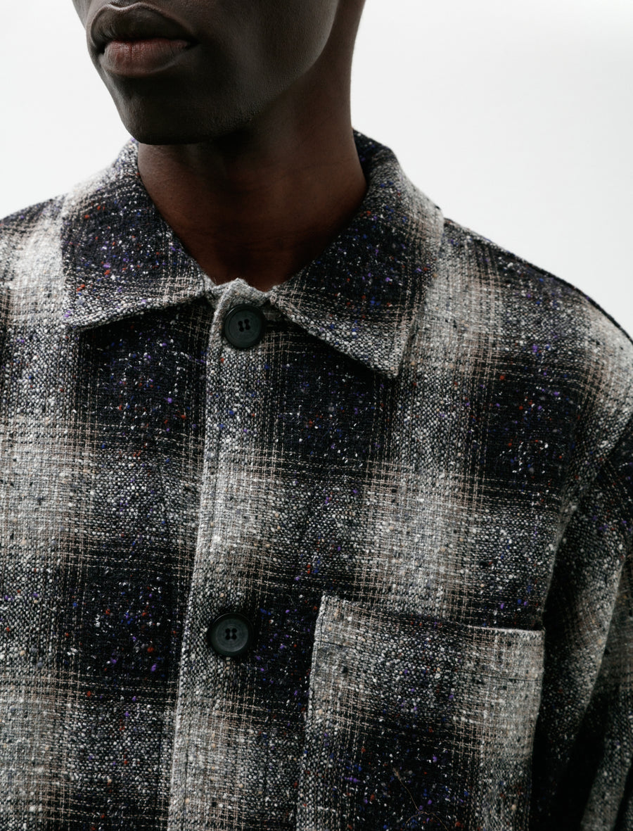 Night Wear Shirt B Charcoal Check - Image 5