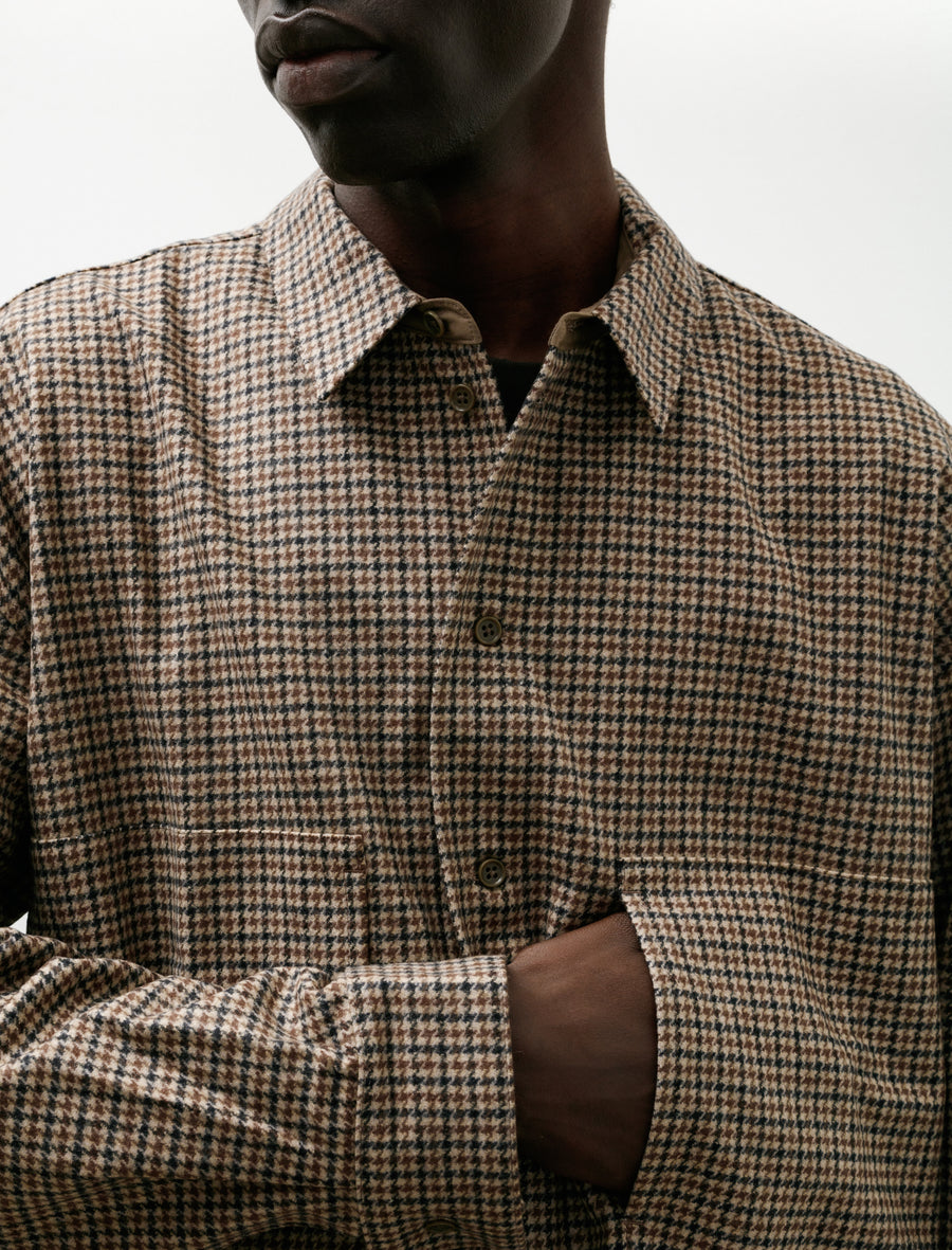 Shirt Jacket B Brown Check - Image 5