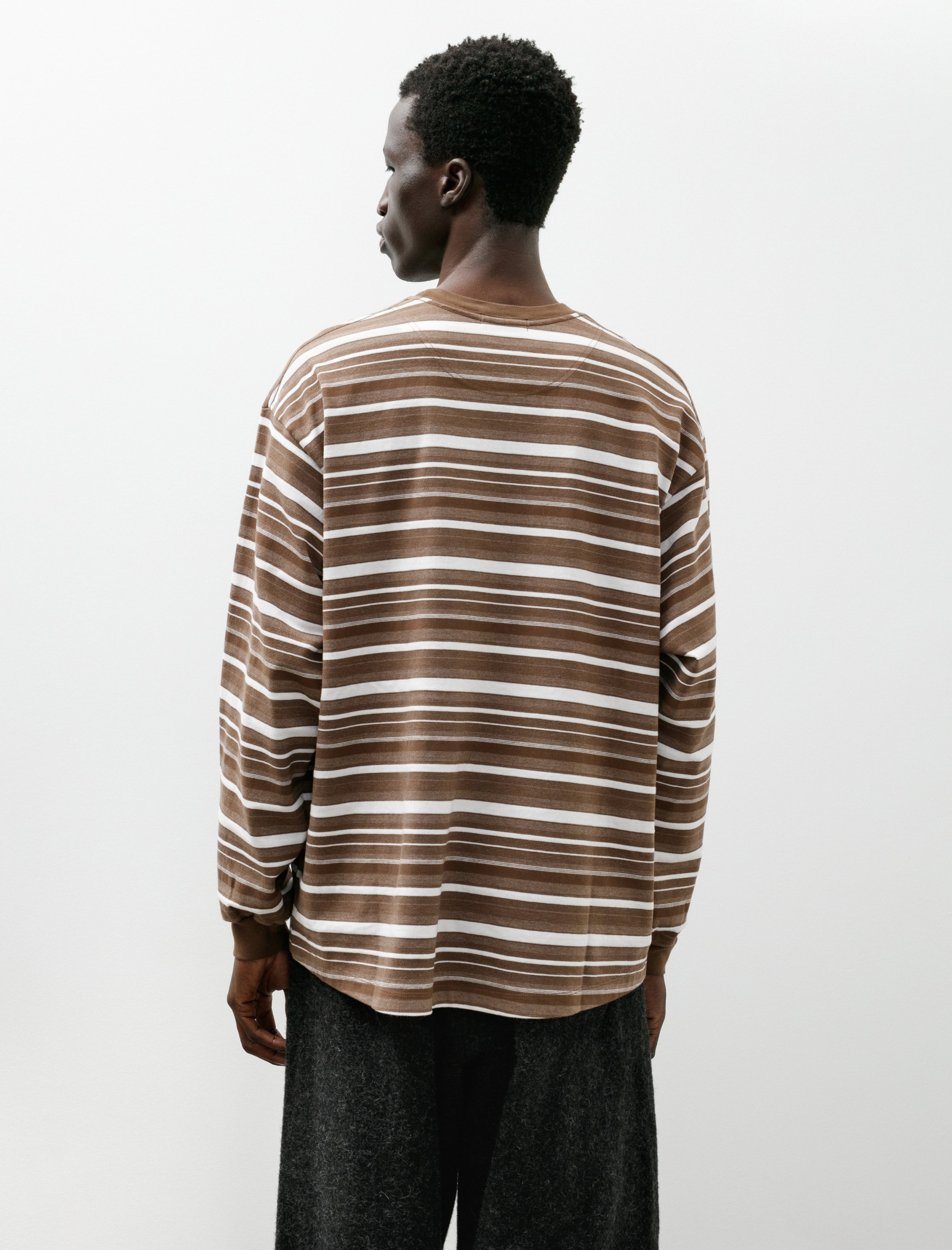 Polyploid Oversize Longsleeve B White Brown