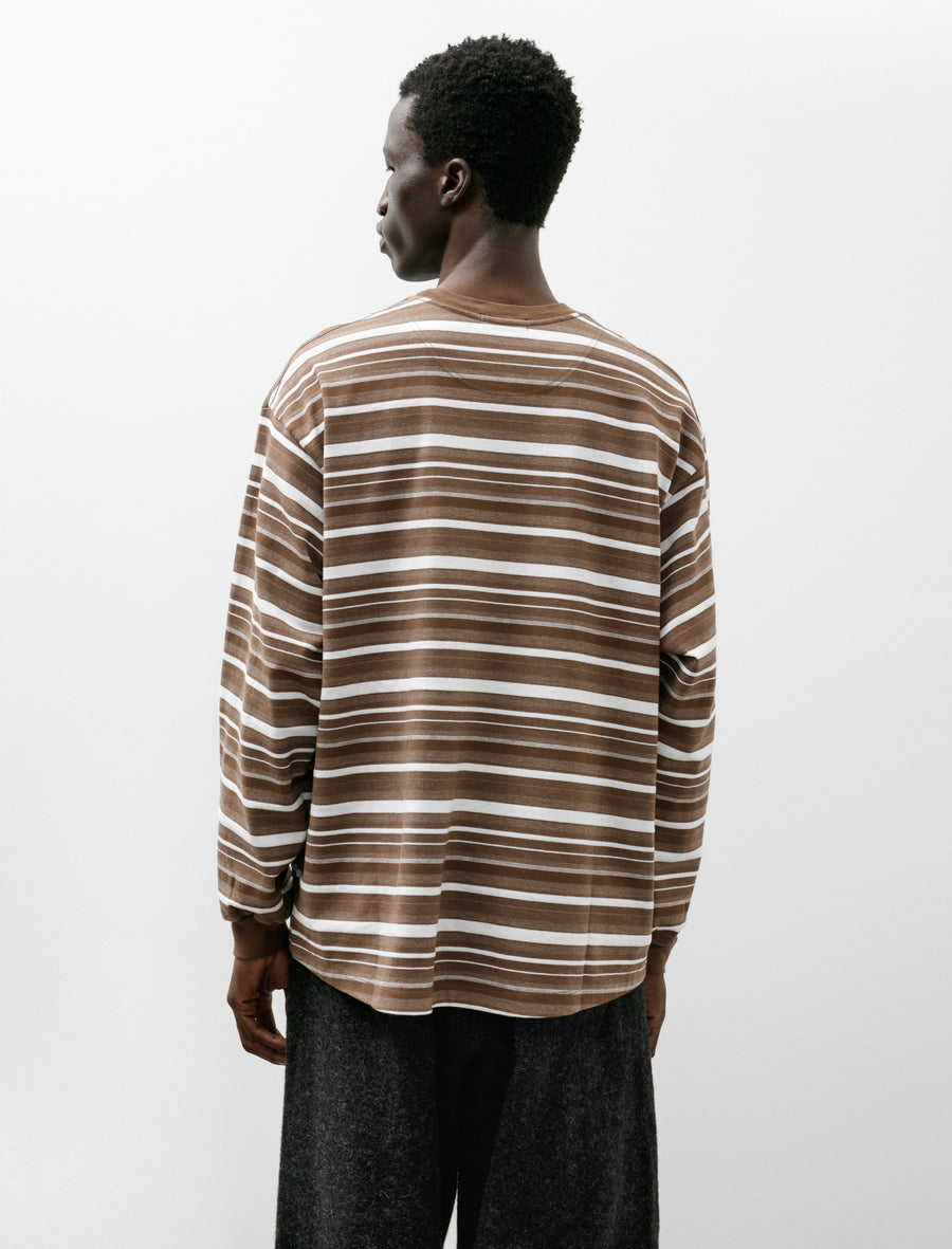 Oversize Longsleeve B White Brown - Image 2