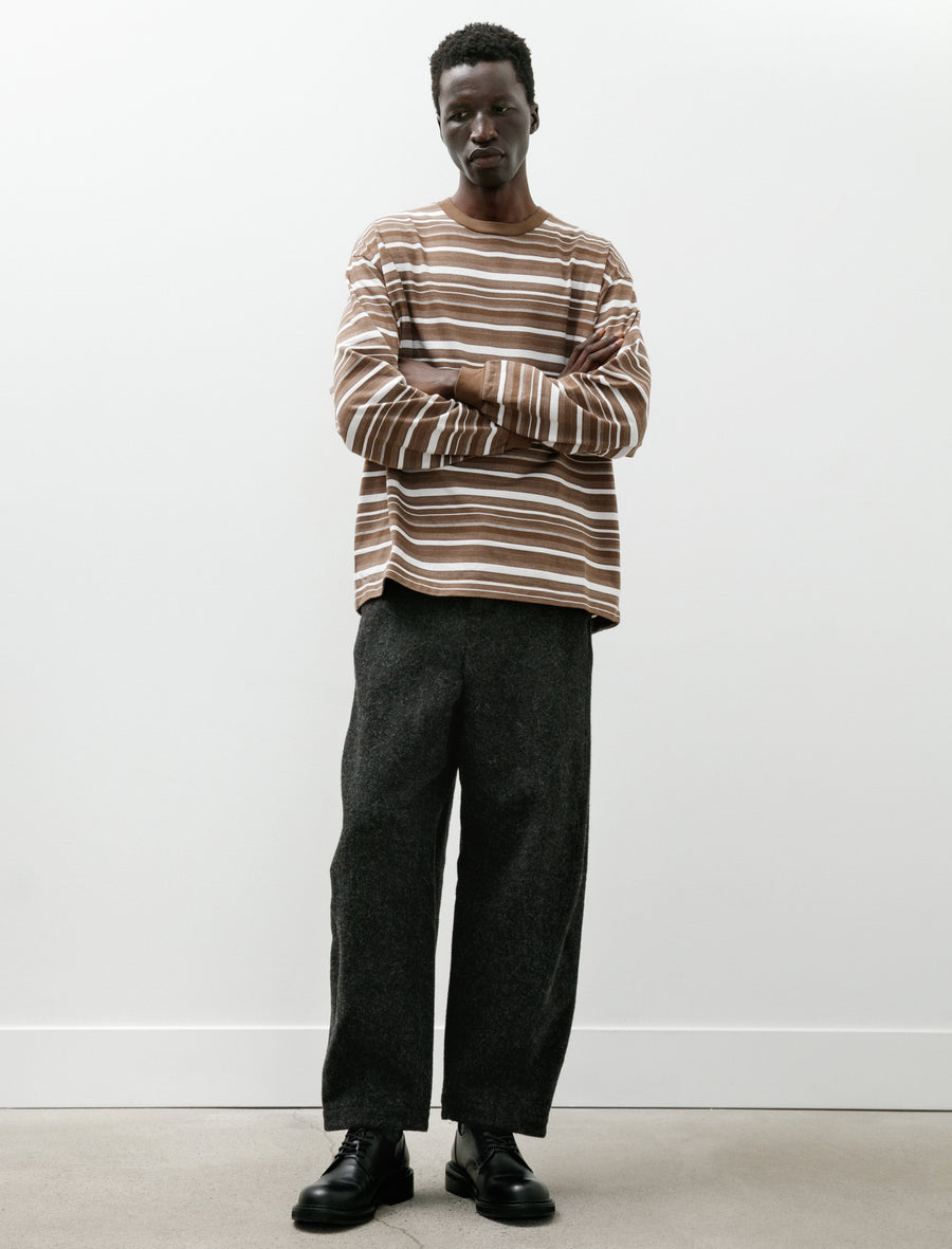 Oversize Longsleeve B White Brown - Image 5