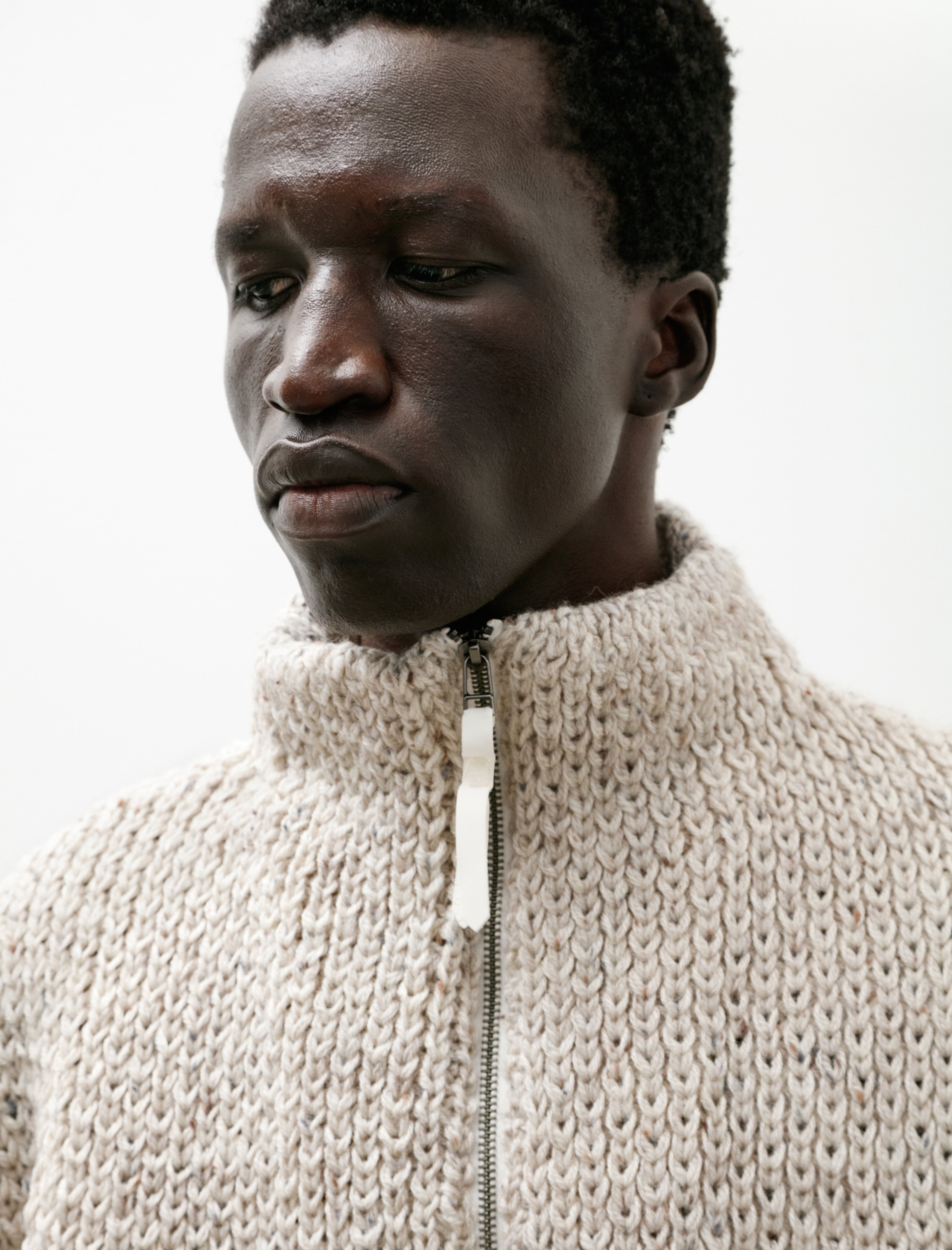Polyploid Highneck Blouson A Off White