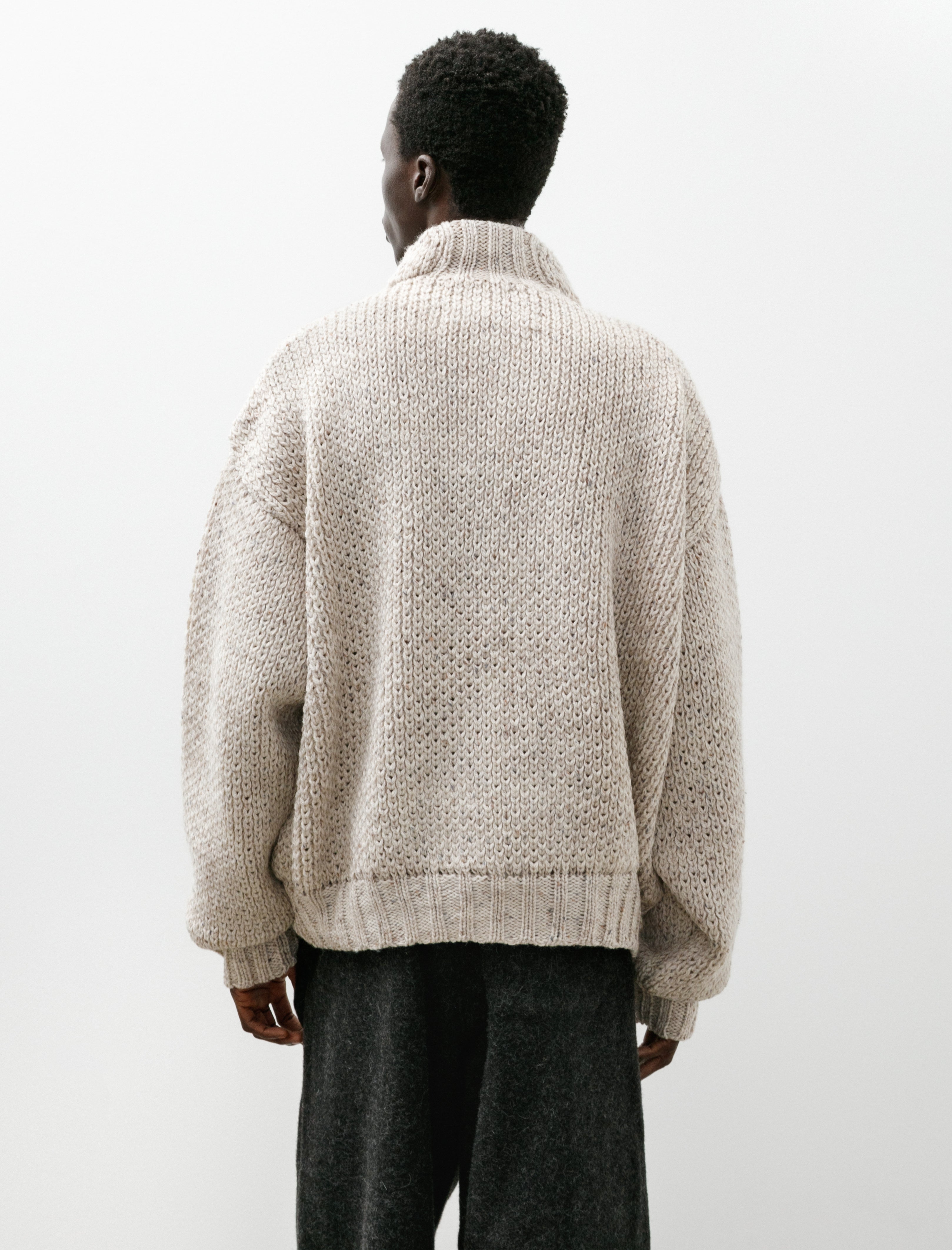 Polyploid Highneck Blouson A Off White