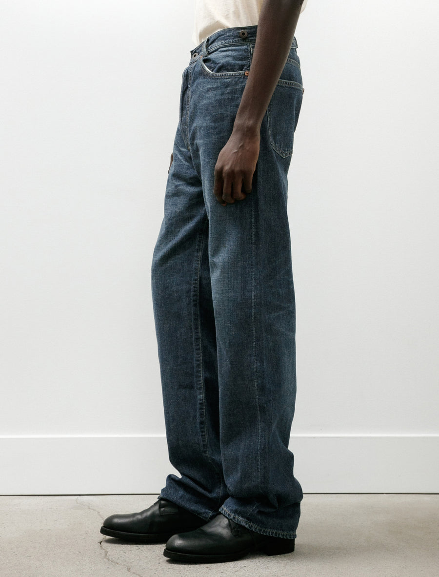Lot 721 Damaged Denim Trousers C 1930s Indigo - Image 6