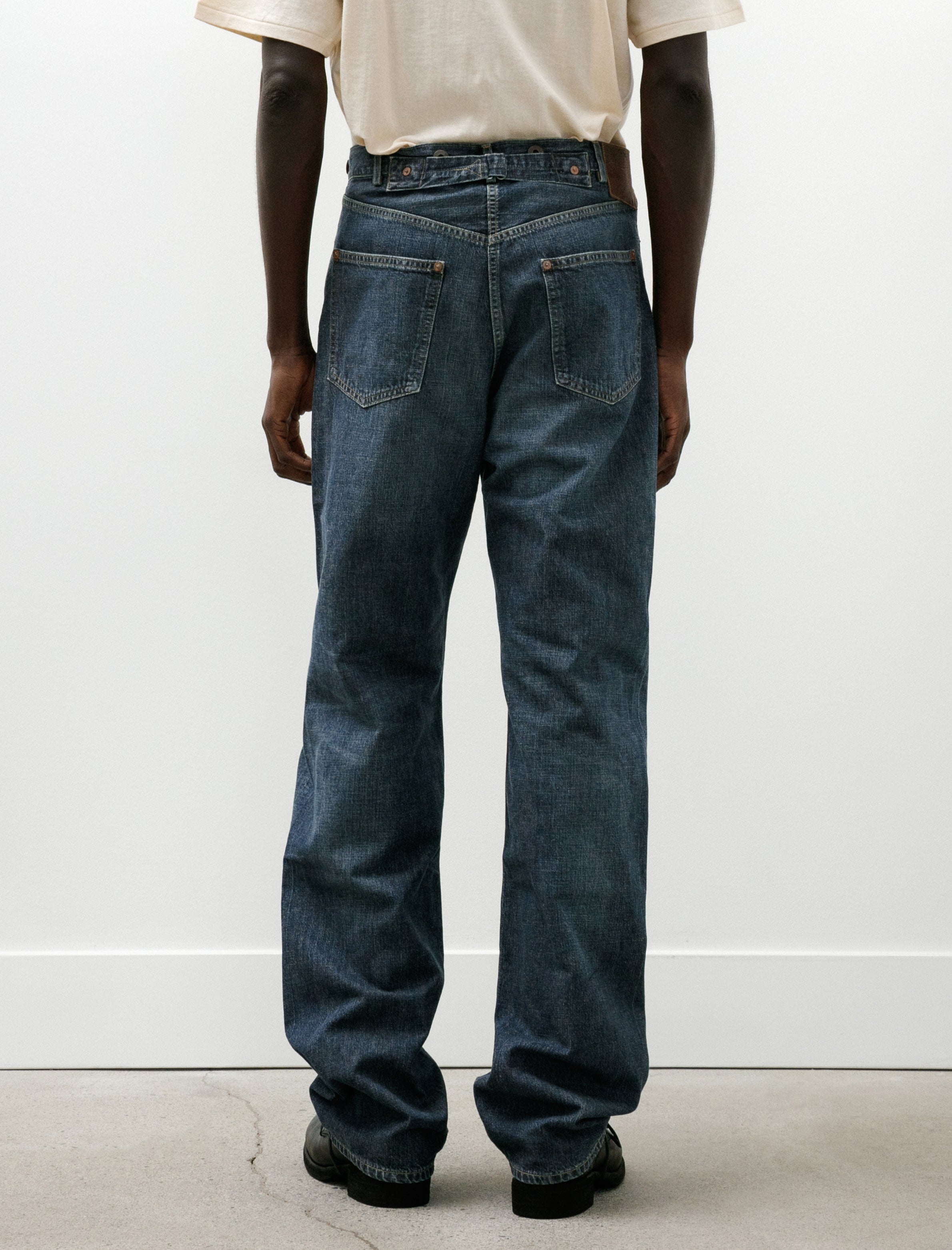 Taiga Takahashi Lot 721 Damaged Denim Trousers C 1930s Indigo
