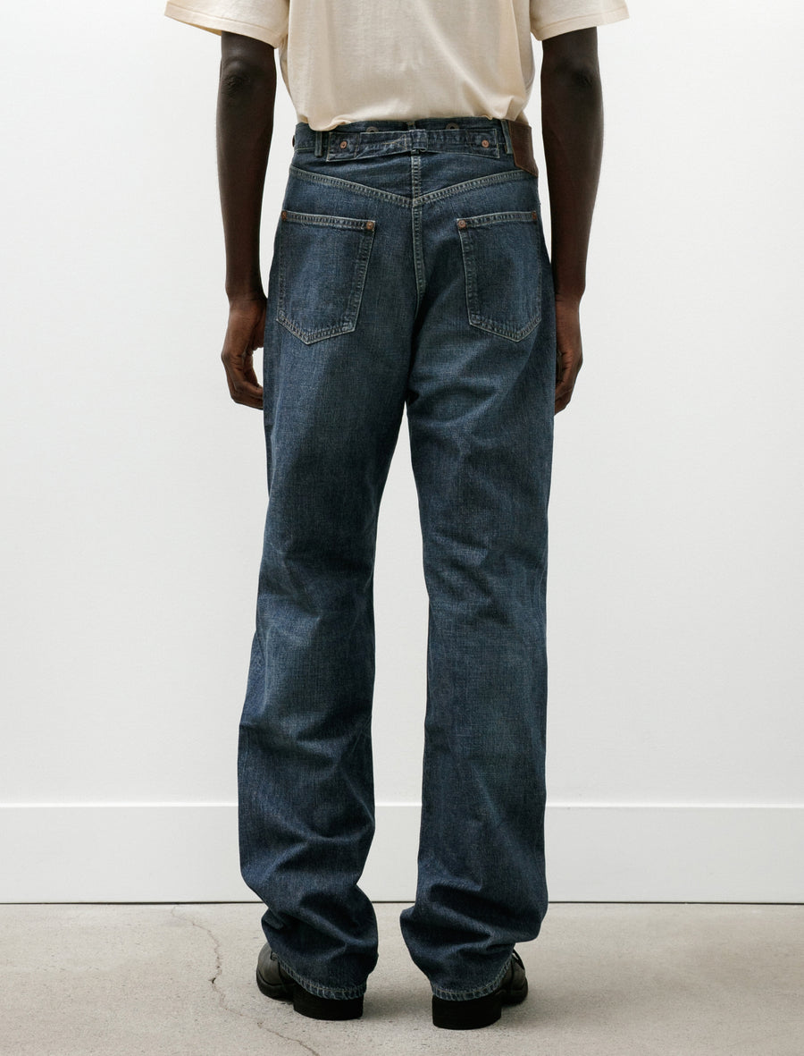 Lot 721 Damaged Denim Trousers C 1930s Indigo - Image 5