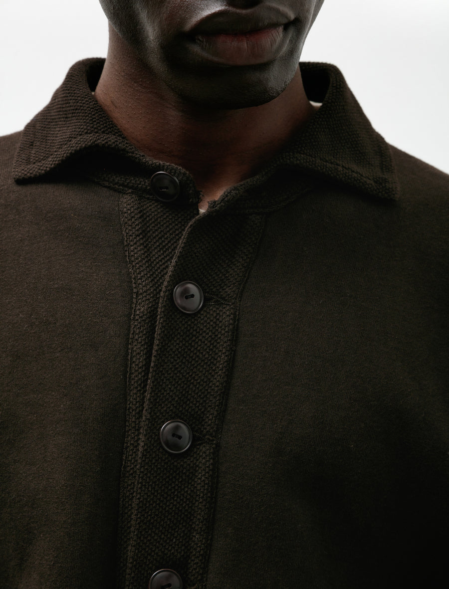 Lot 607 Sweat Coat Mud Dyed Brown - Image 4