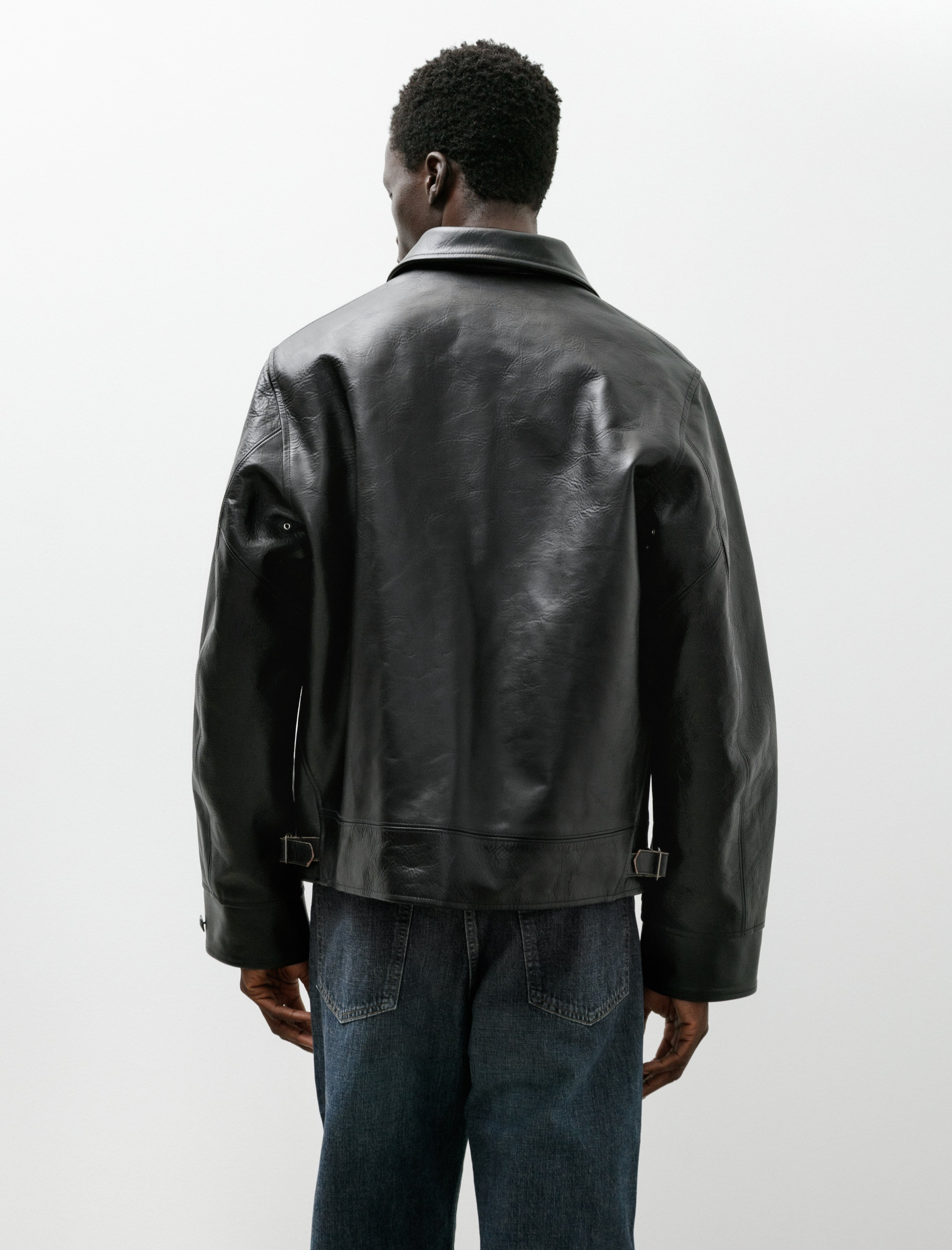 Taiga Takahashi Lot 802 Cossack Horse Leather Jacket Black