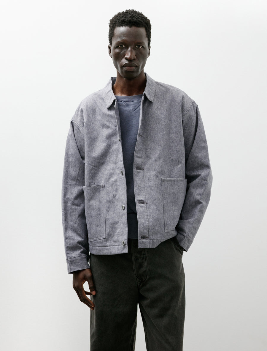 Lot 303 Coverall Jacket with Blanket Lining Melange Blue - Image 1