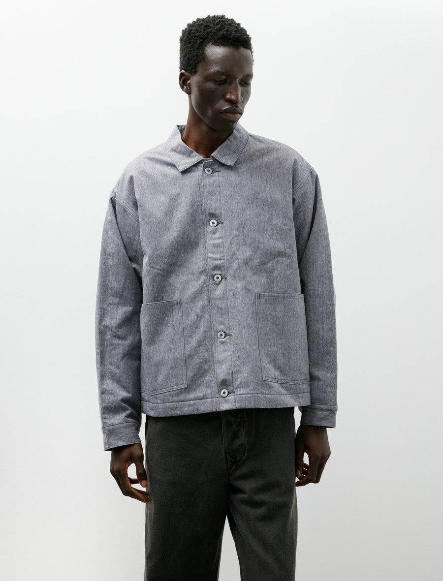 Lot 303 Coverall Jacket with Blanket Lining Melange Blue - Image 4