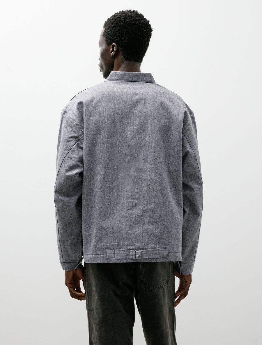 Lot 303 Coverall Jacket with Blanket Lining Melange Blue - Image 2