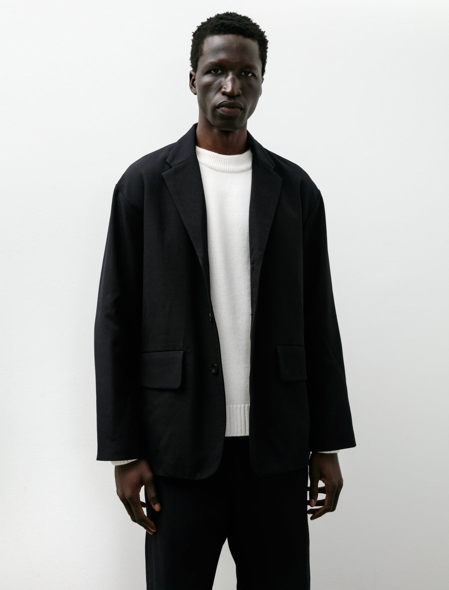 Fox Jacket Wool Gabardine Midnight - Image 4