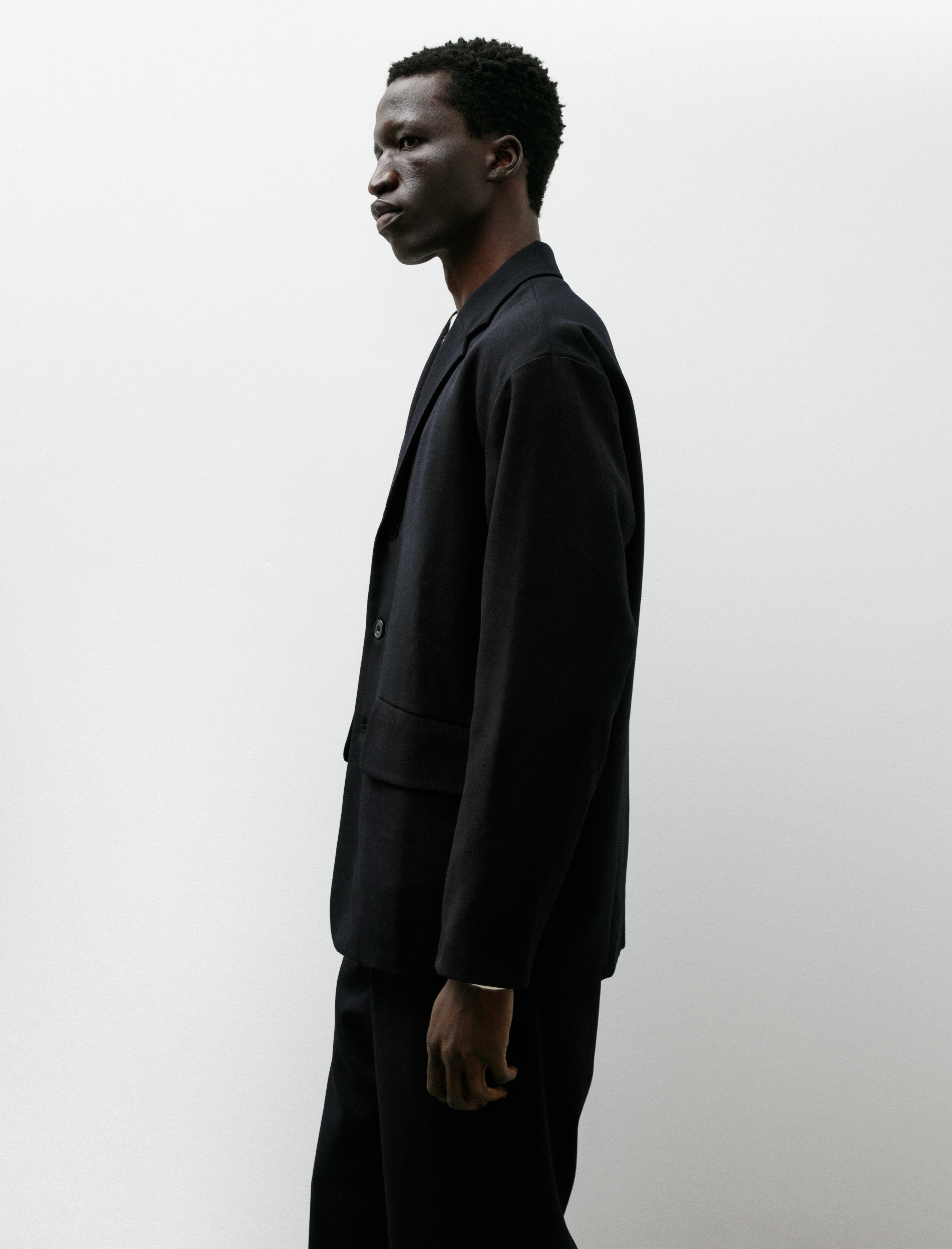 Arpenteur Fox Jacket Wool Gabardine Midnight