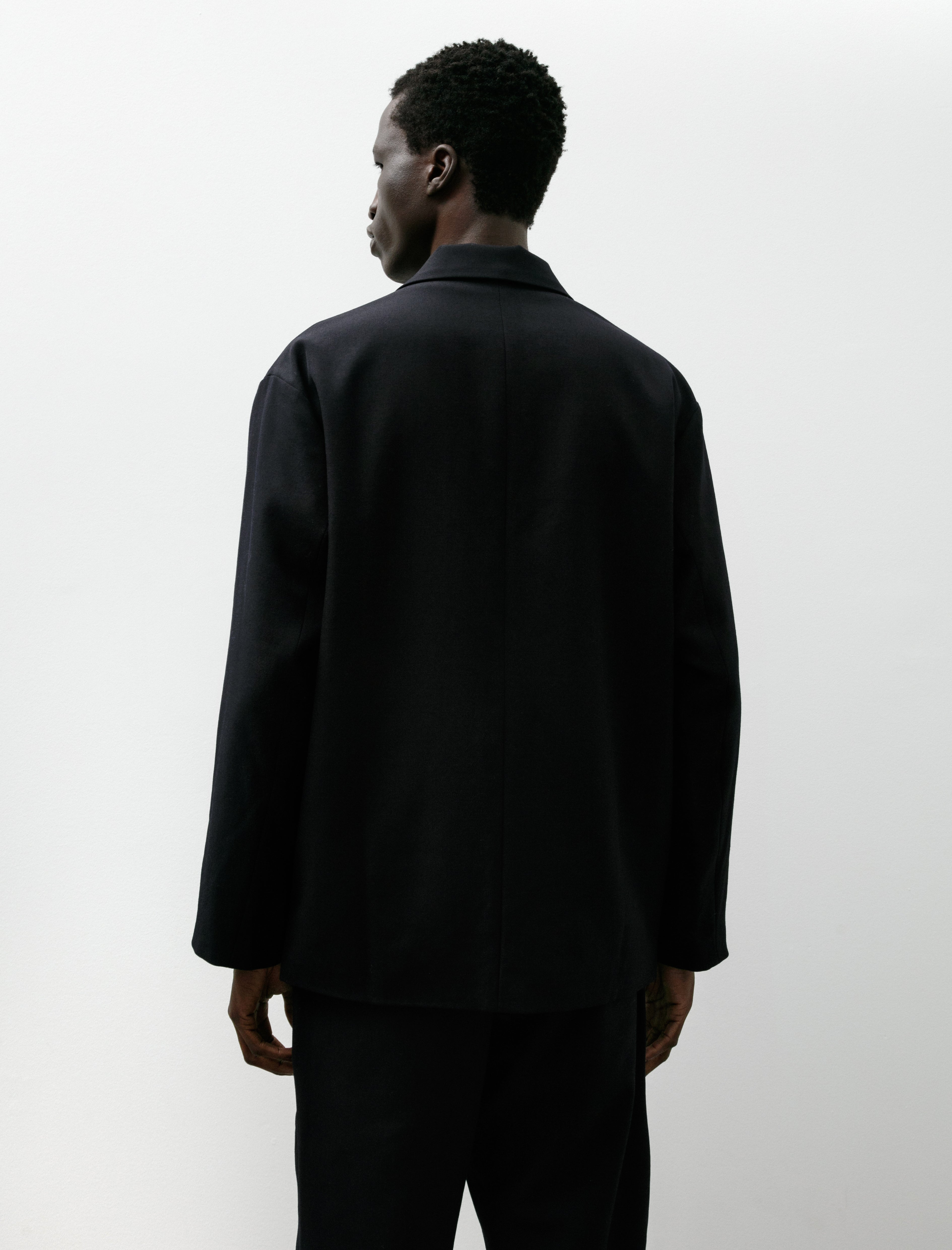 Arpenteur Fox Jacket Wool Gabardine Midnight