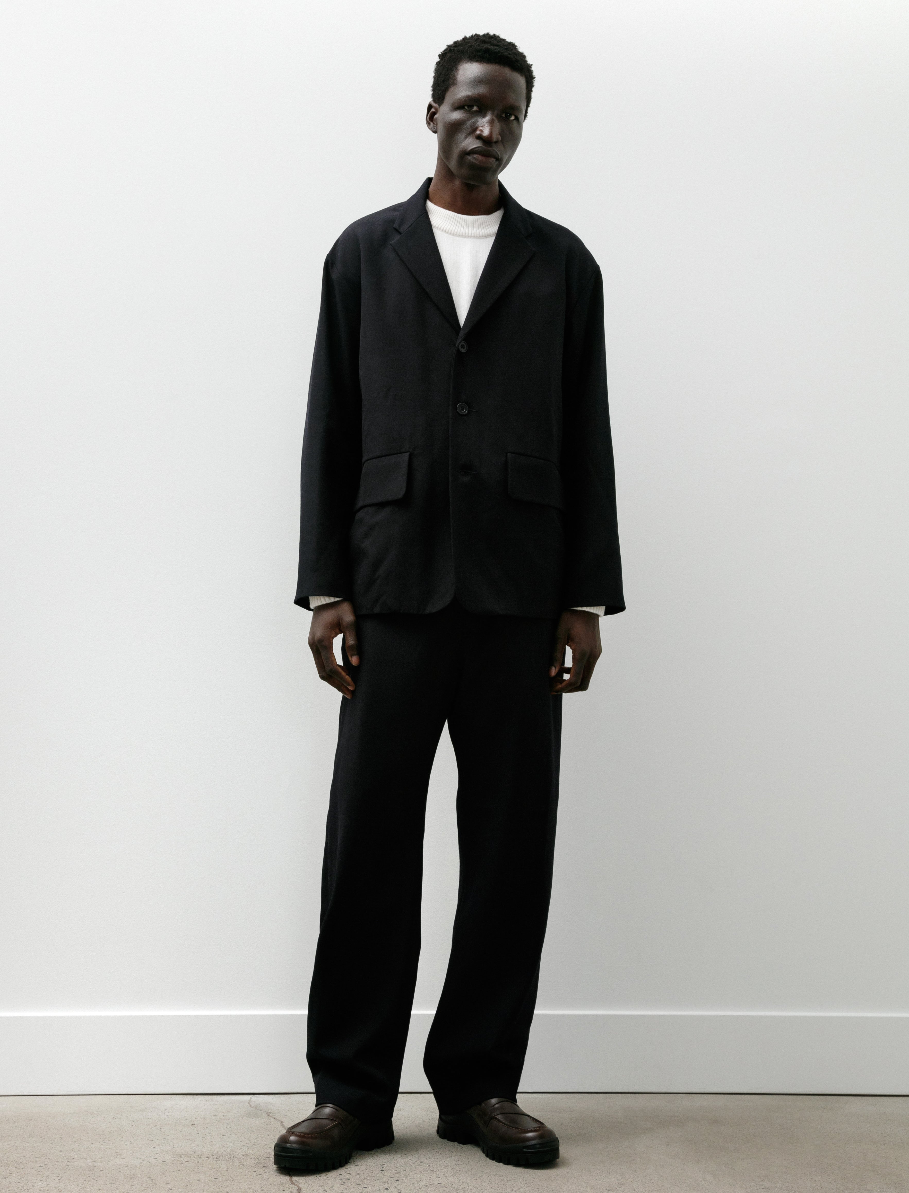 Arpenteur Fox Jacket Wool Gabardine Midnight