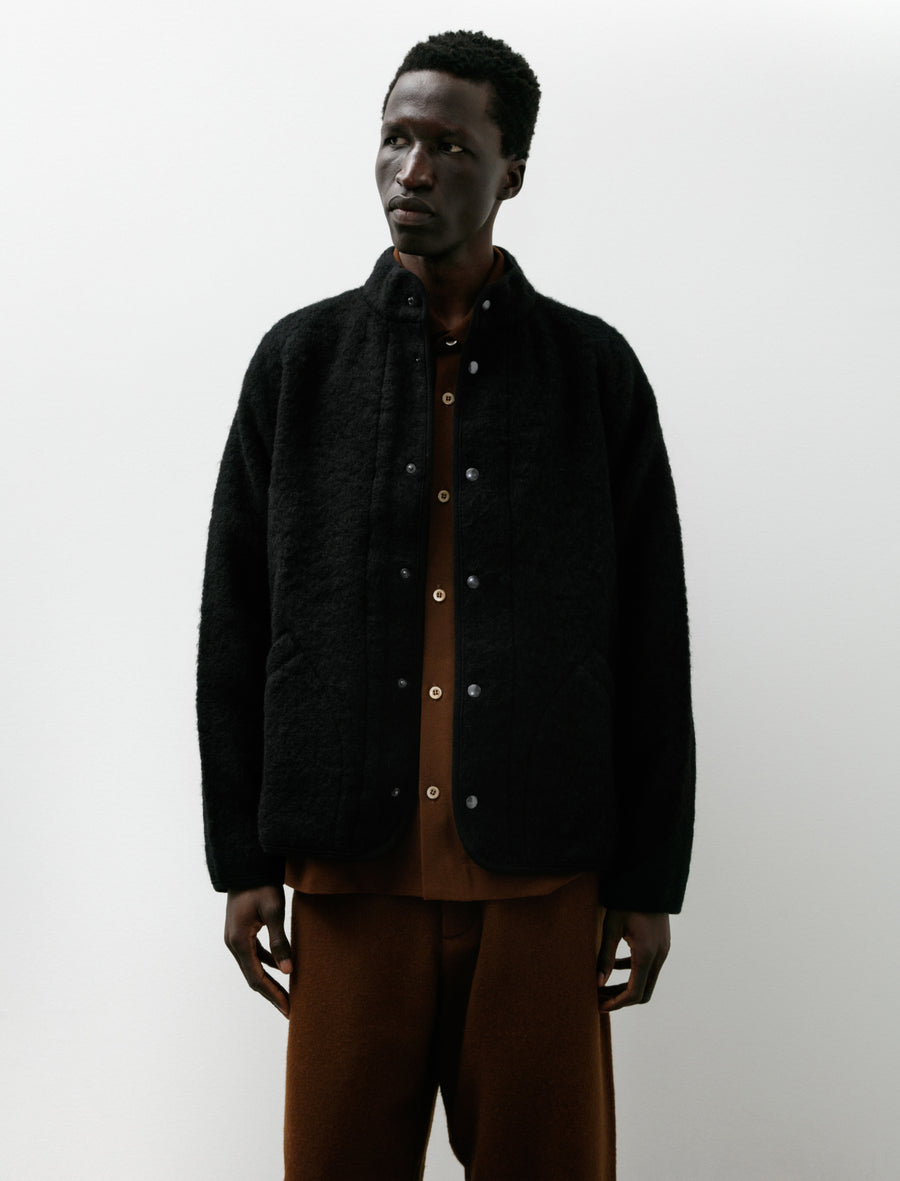 Contour Jacket Shaggy Wool Black - Image 4