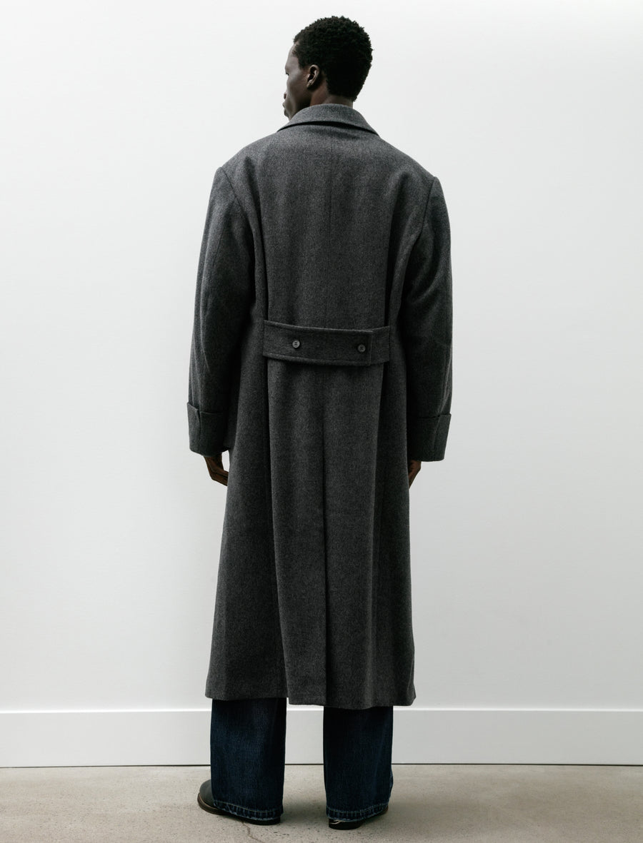 Wool Trench Coat Light Grey - Image 2