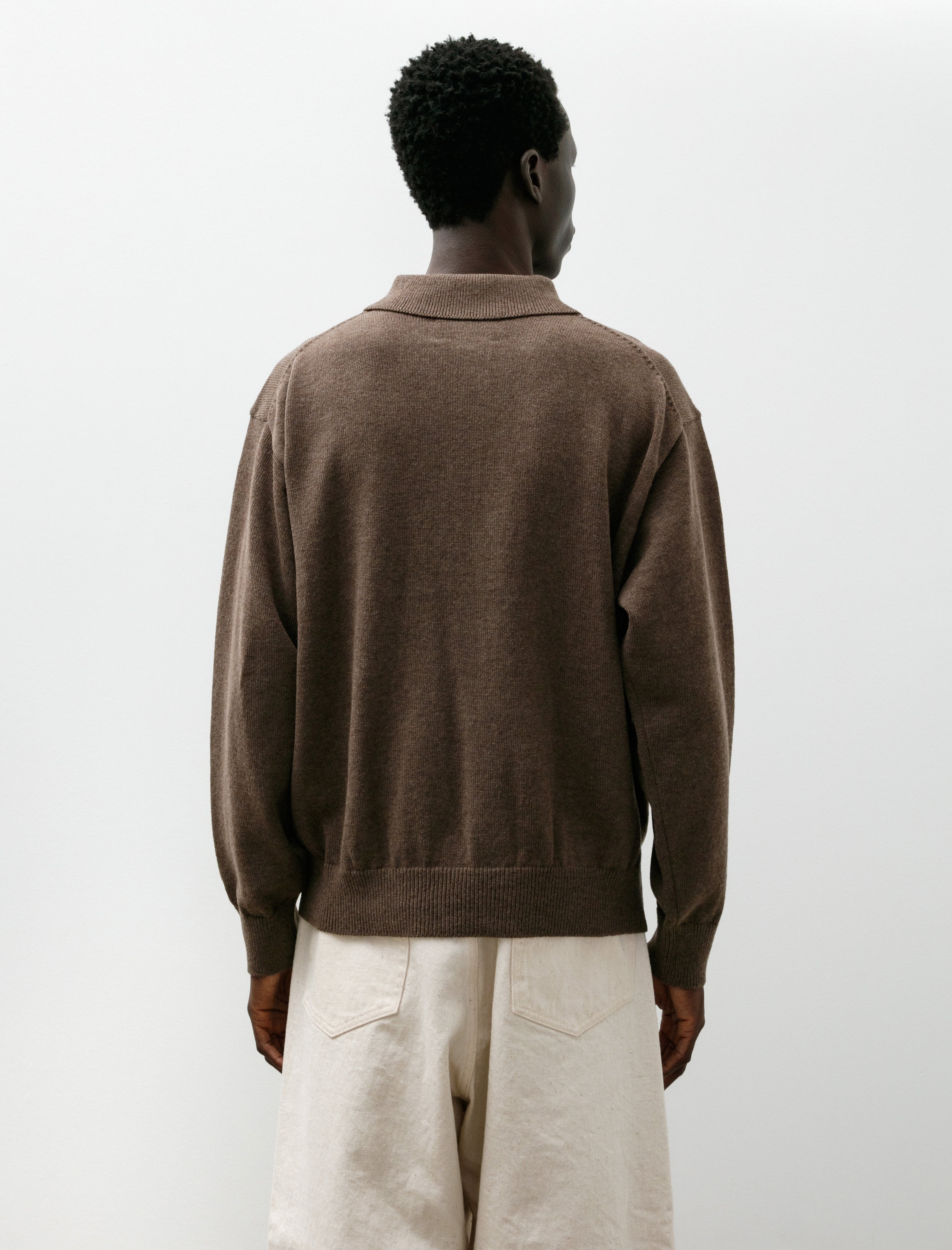 Yoko Sakamoto Knit Polo Brown