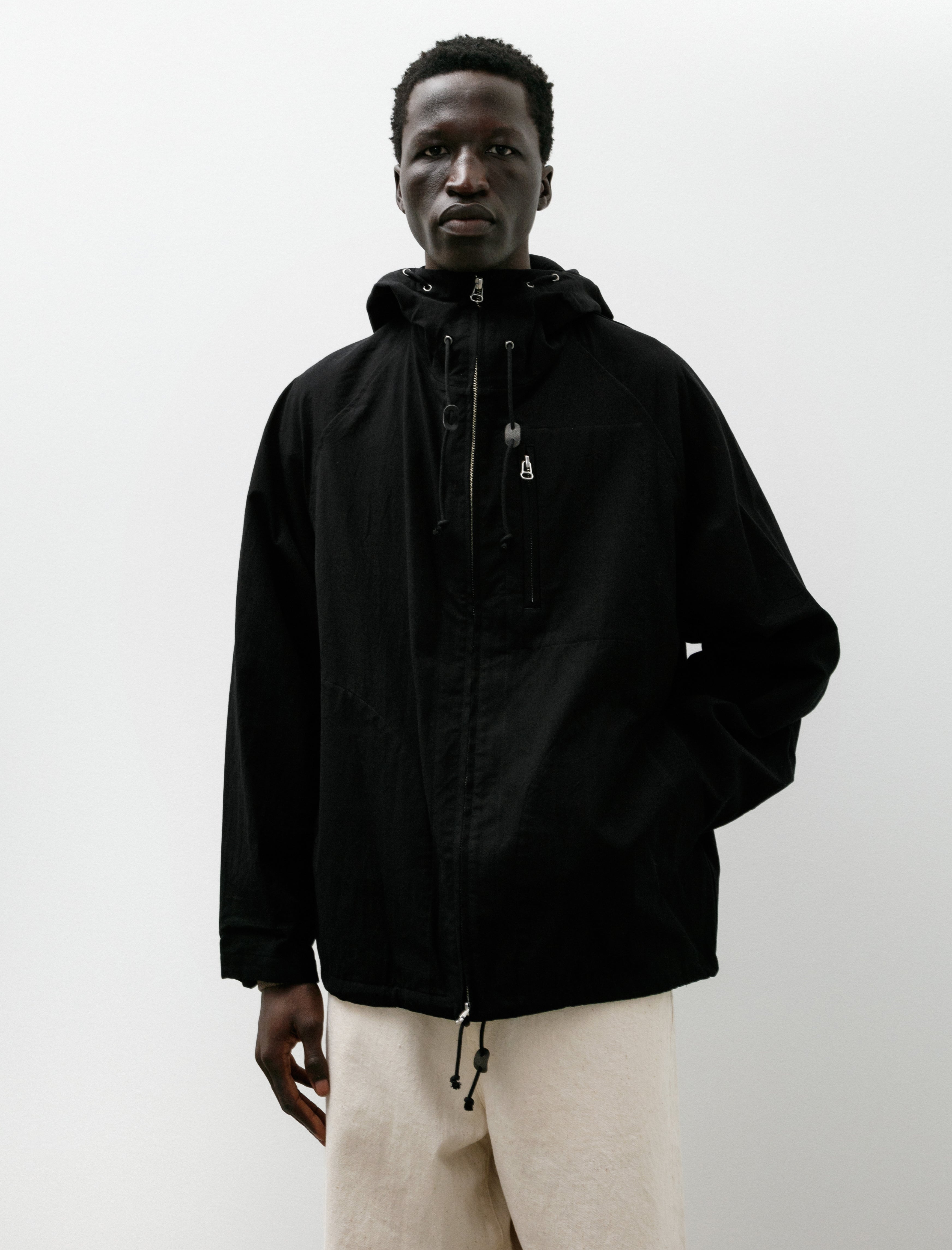 Yoko Sakamoto Hooded Jacket Black