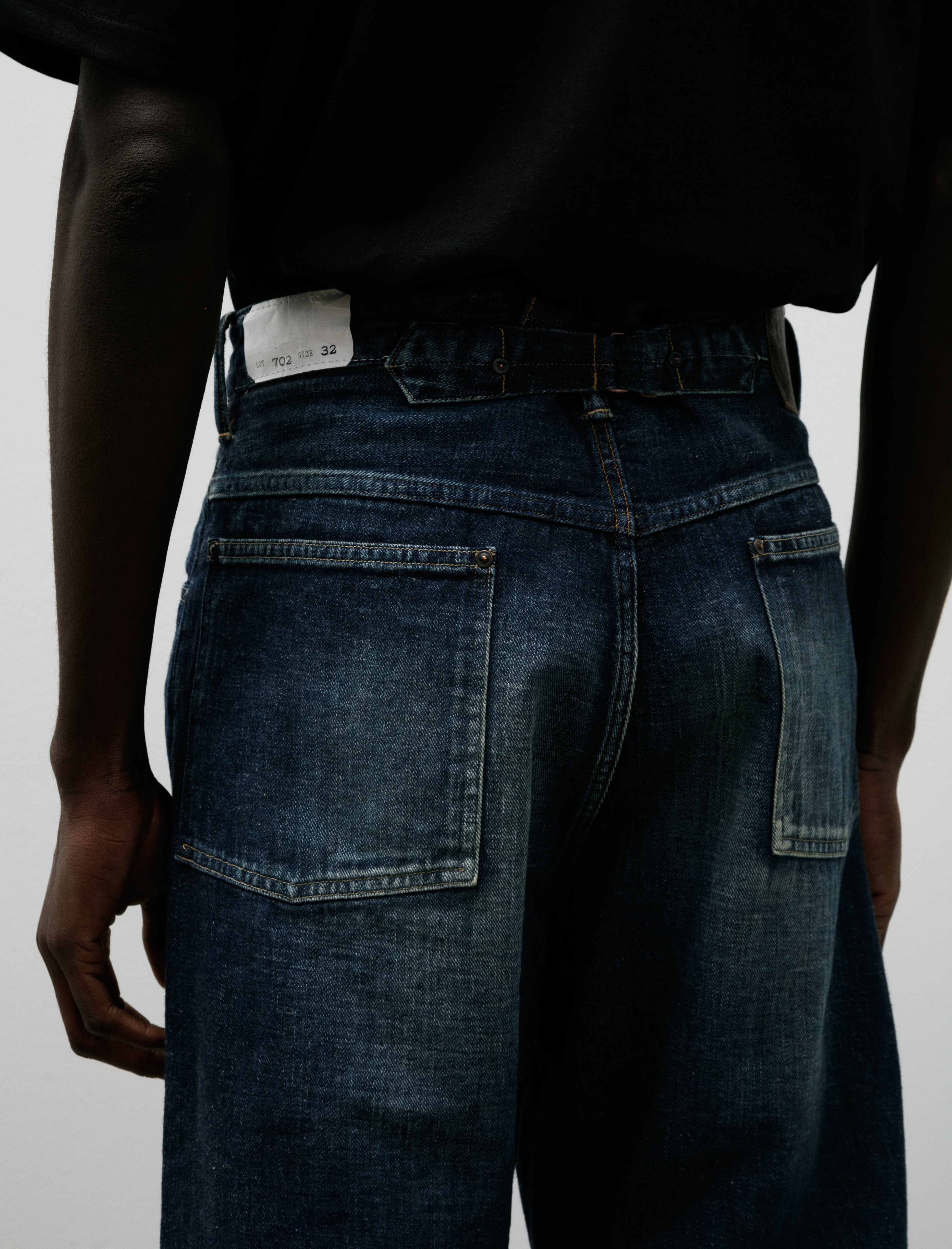 Taiga Takahashi Lot 702 Denim Trousers Damaged Indigo