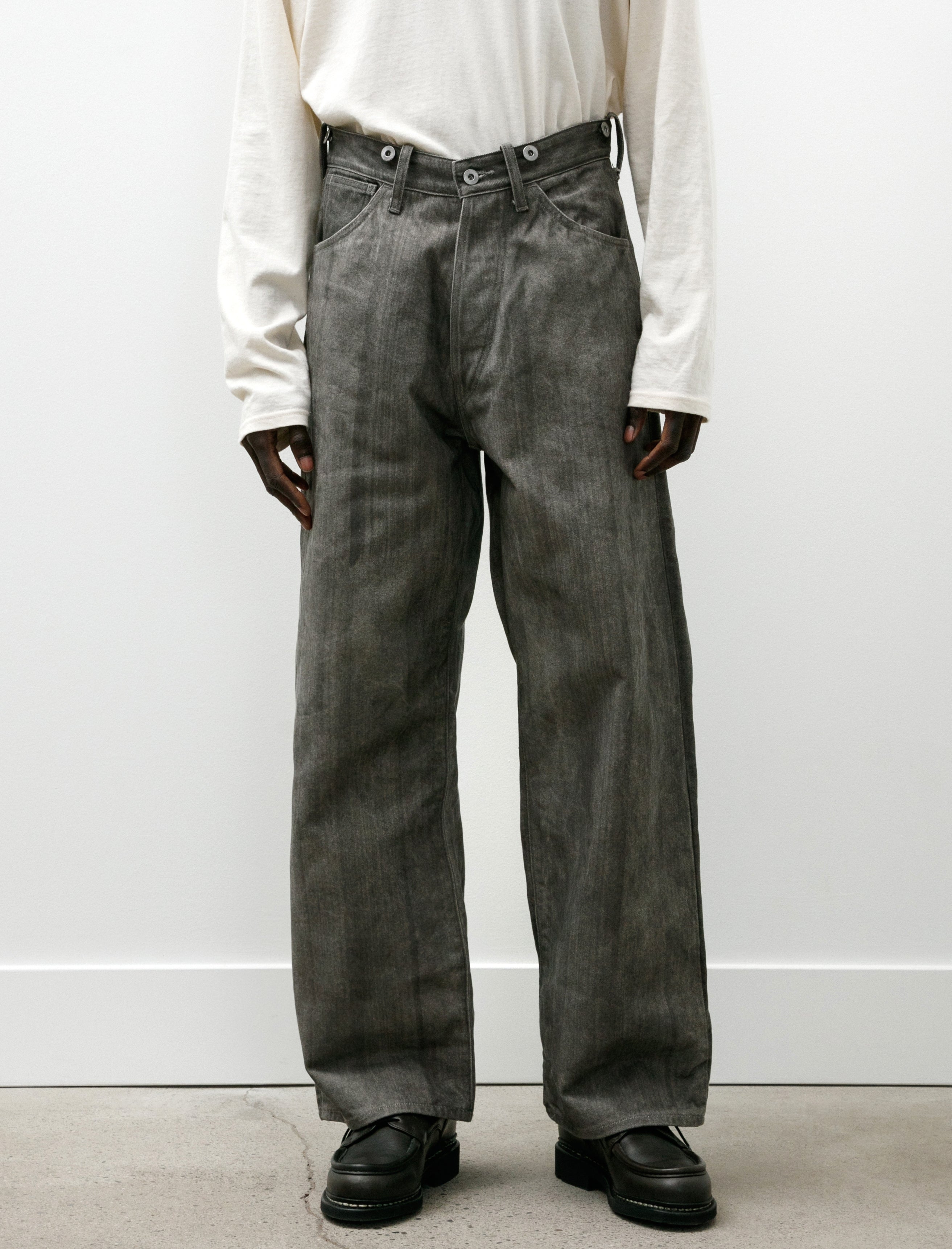 Taiga Takahashi Lot 209 Buckle Backed Trousers Hand Drawn Sumi