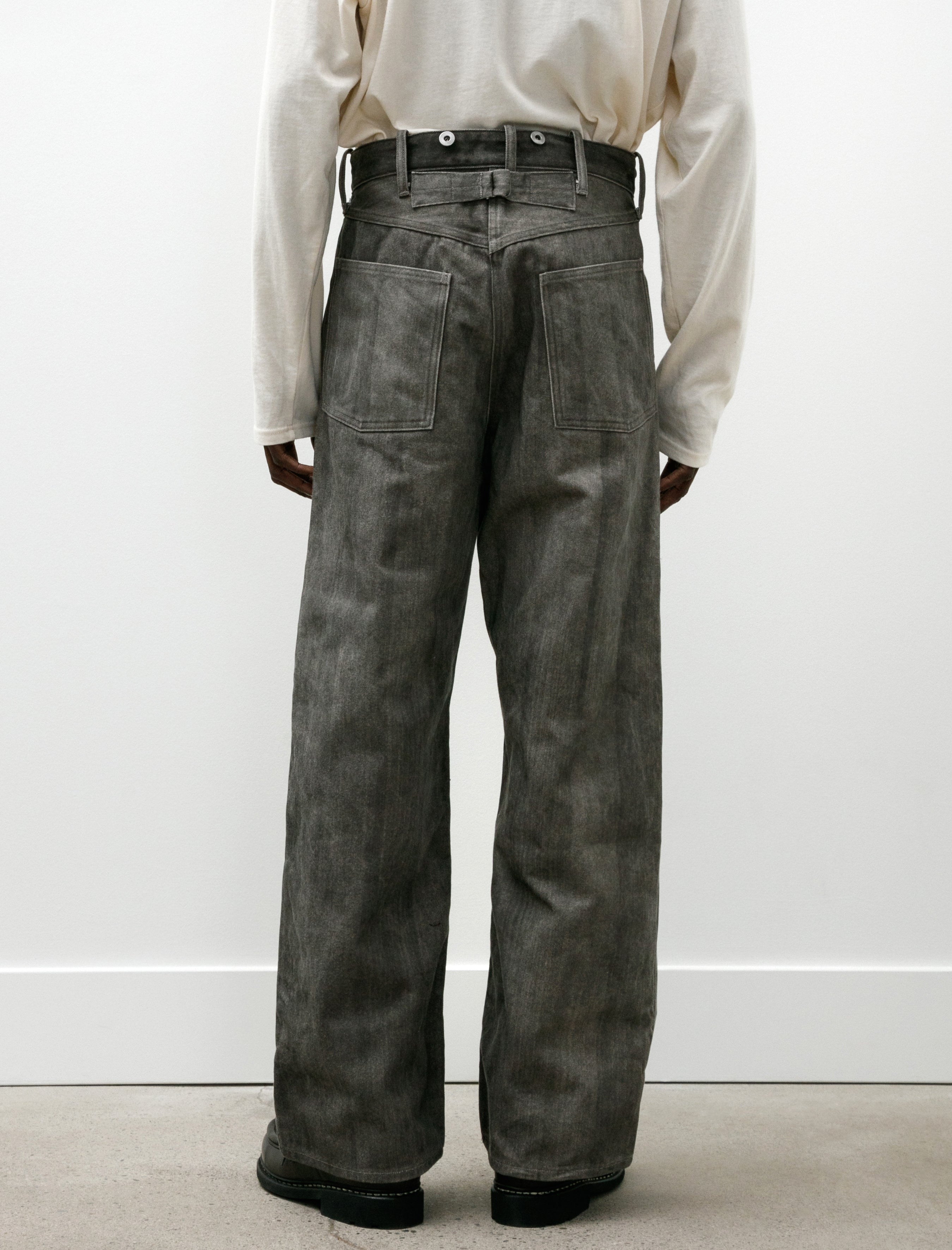Taiga Takahashi Lot 209 Buckle Backed Trousers Hand Drawn Sumi
