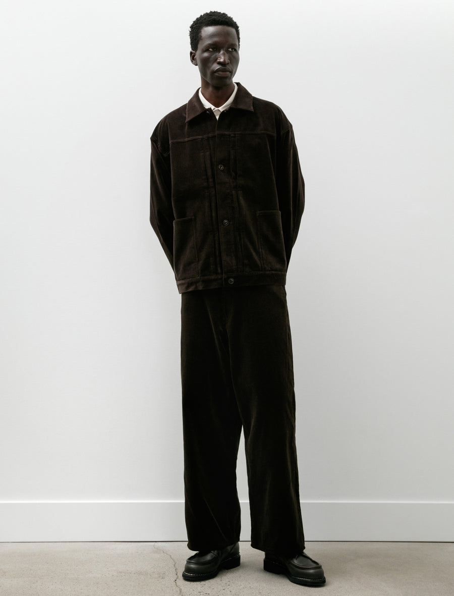 5 Pocket Baggy Pants Brown Corduroy - Image 1