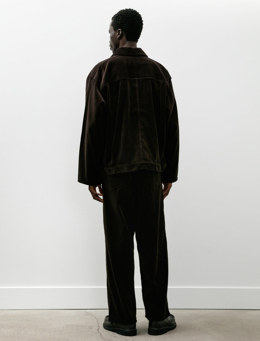 5 Pocket Baggy Pants Brown Corduroy - Image 3