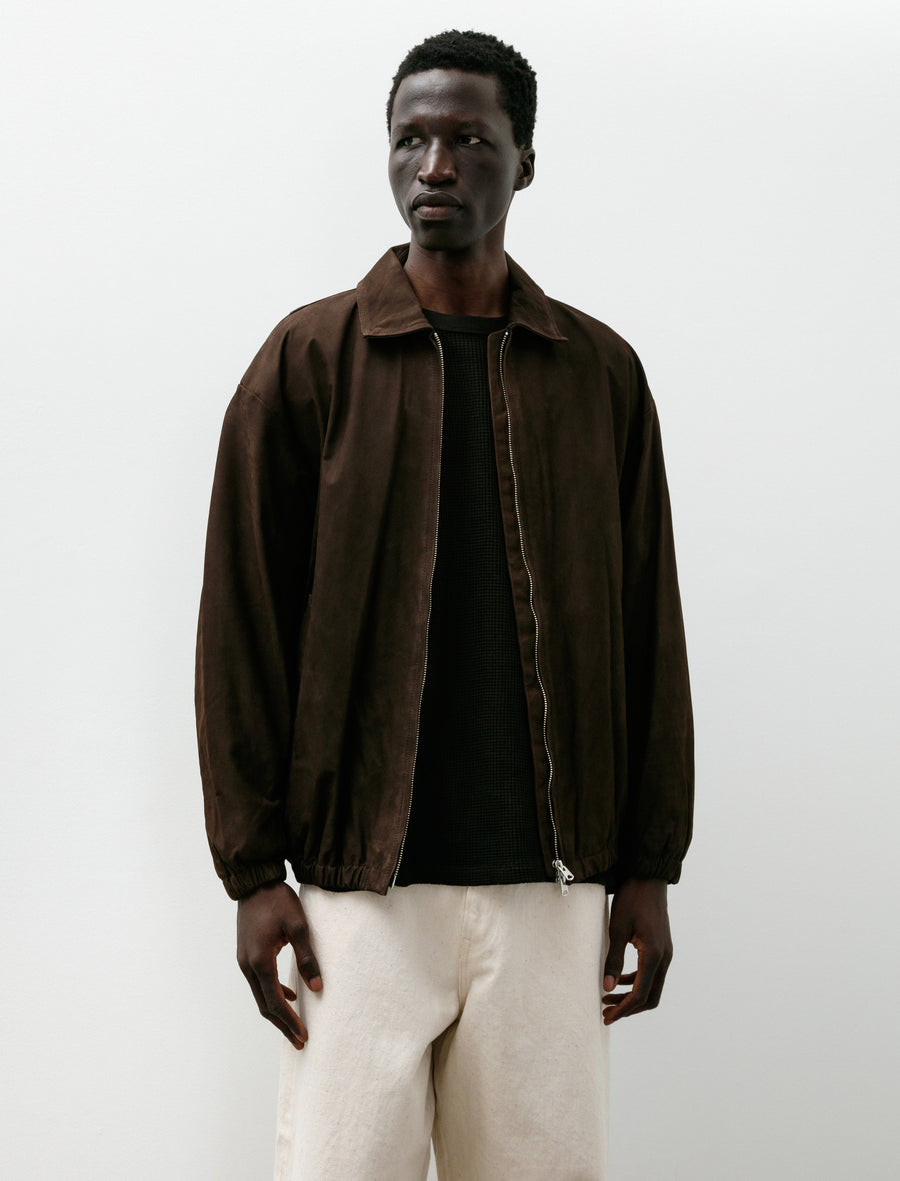 Zip Blouson Brown Nubuck - Image 4