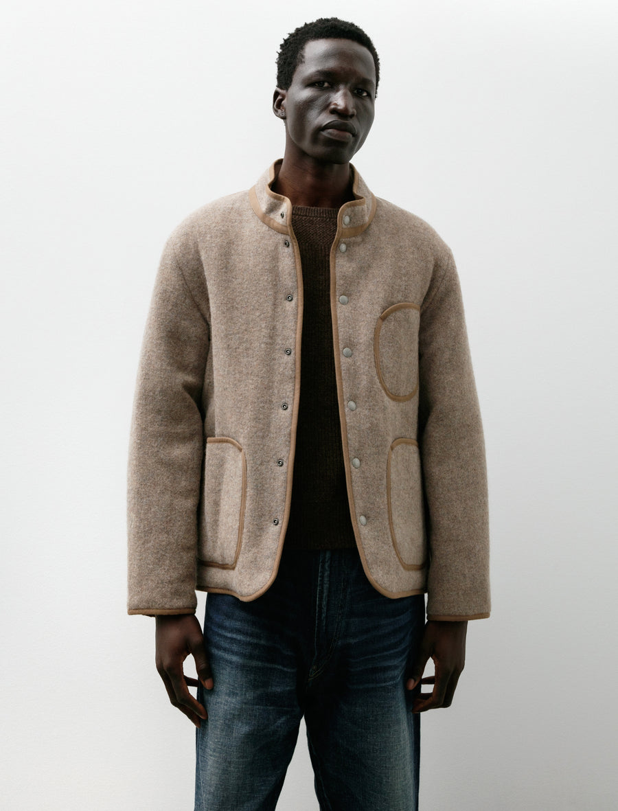 Lot 323 Quilt Lining Blanket Jacket Beige - Image 1