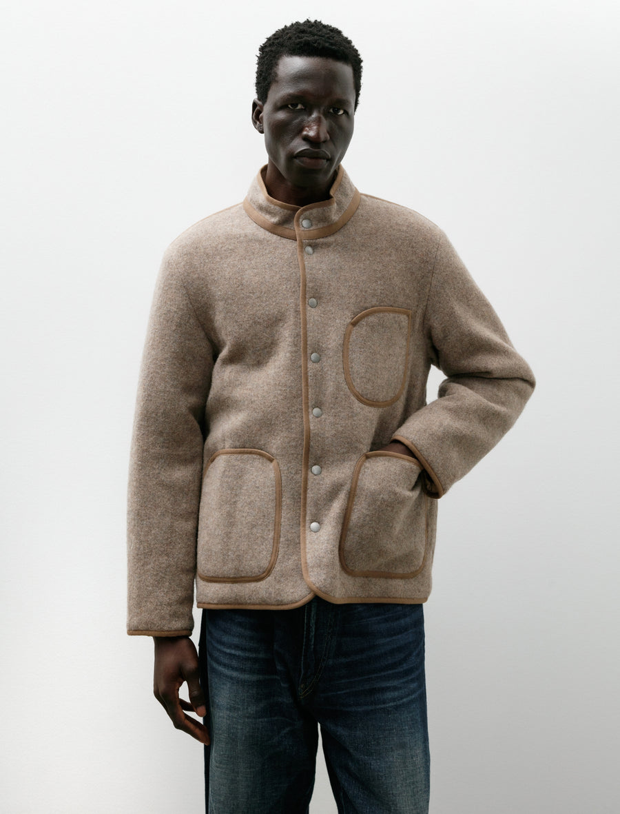 Lot 323 Quilt Lining Blanket Jacket Beige - Image 4