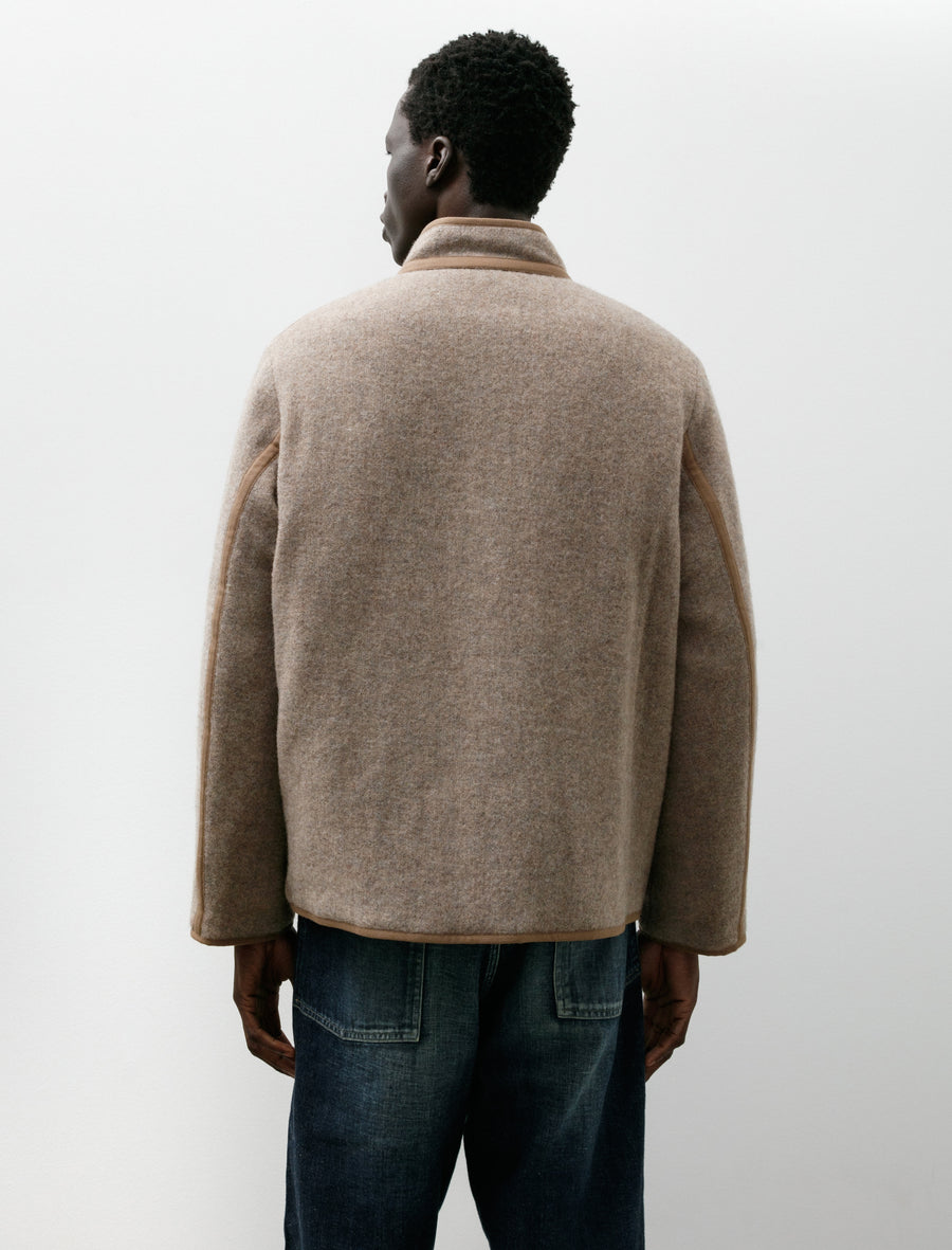 Lot 323 Quilt Lining Blanket Jacket Beige - Image 2