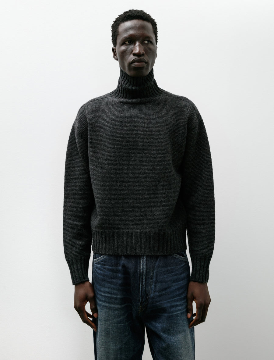 Lot 527 ARC Turtleneck Sweater Wool Cashmere Charcoal - Image 1