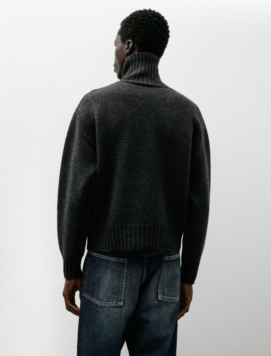 Lot 527 ARC Turtleneck Sweater Wool Cashmere Charcoal - Image 2