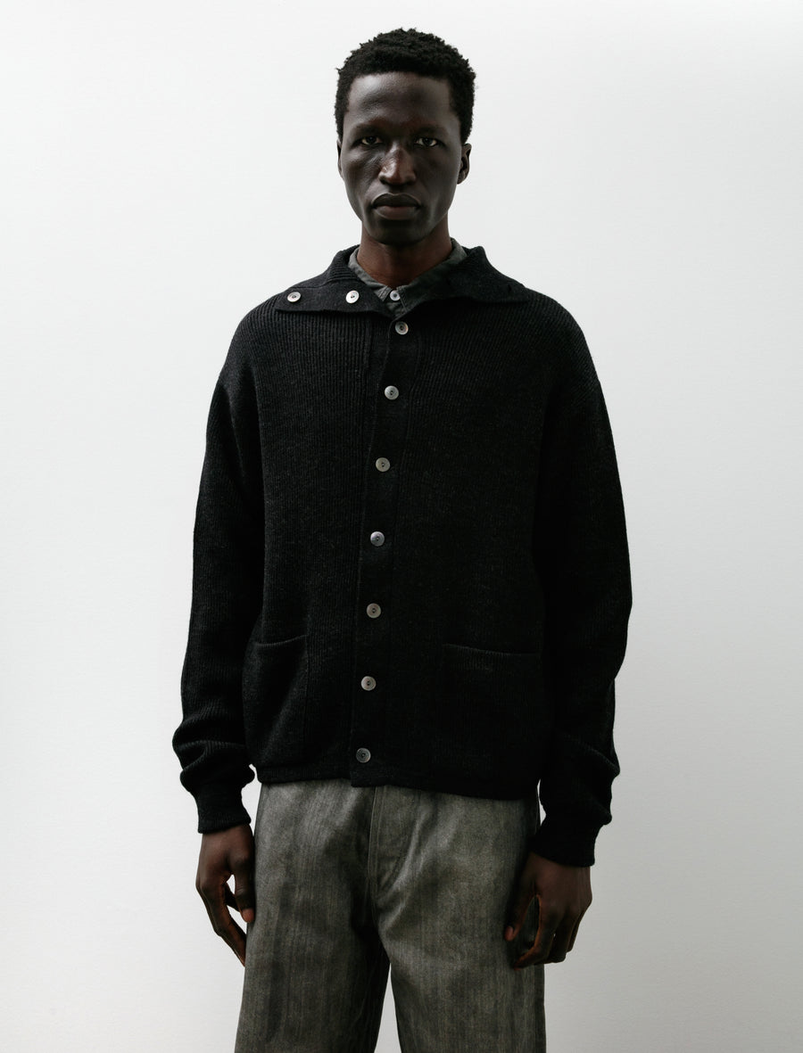 Lot 521 Turtleneck Cardigan Charcoal - Image 1