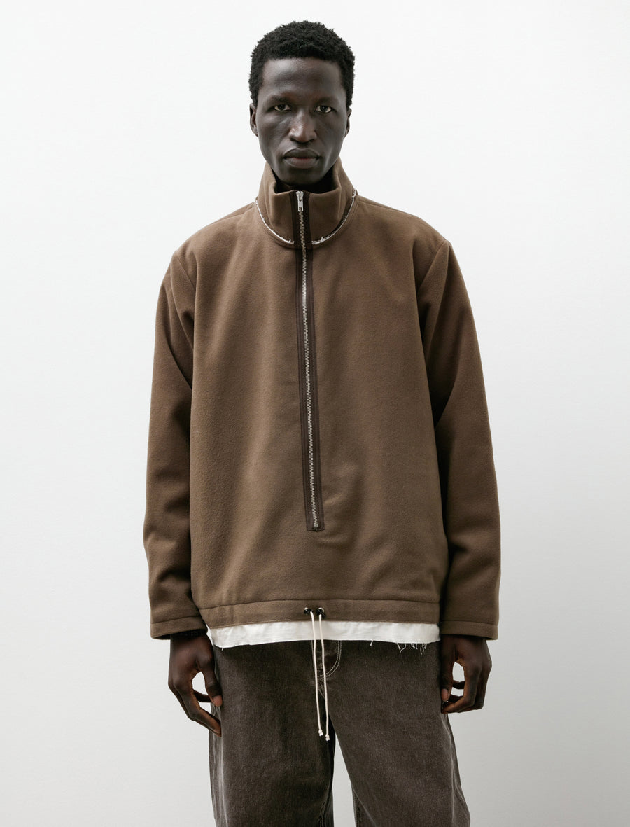 Fleece Anorak Taupe - Image 1