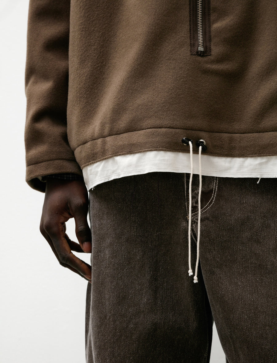 Fleece Anorak Taupe - Image 5