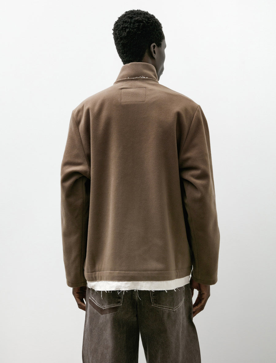 Fleece Anorak Taupe - Image 2