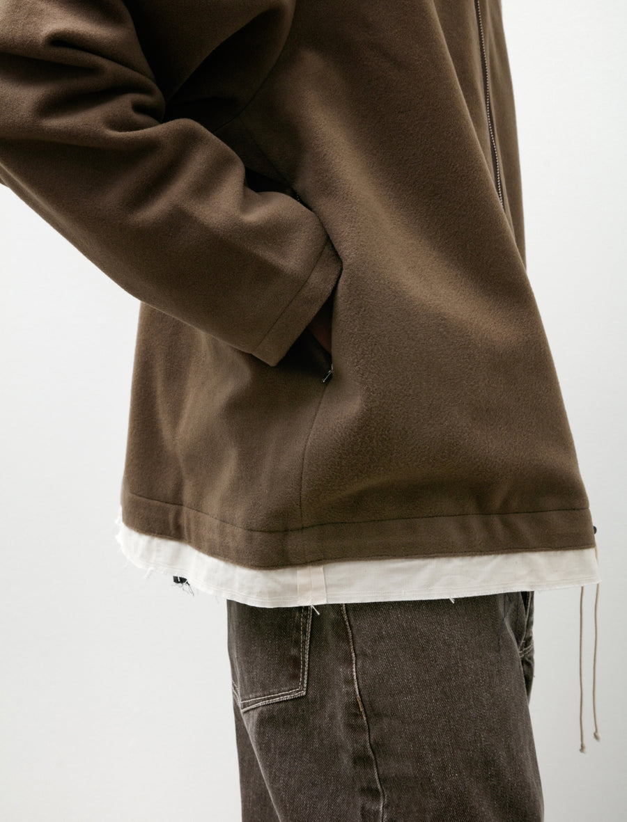 Fleece Anorak Taupe - Image 6