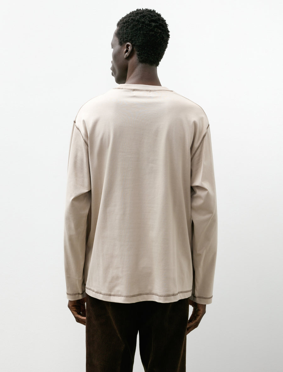 Standard L/S T-Shirt Beige - Image 2