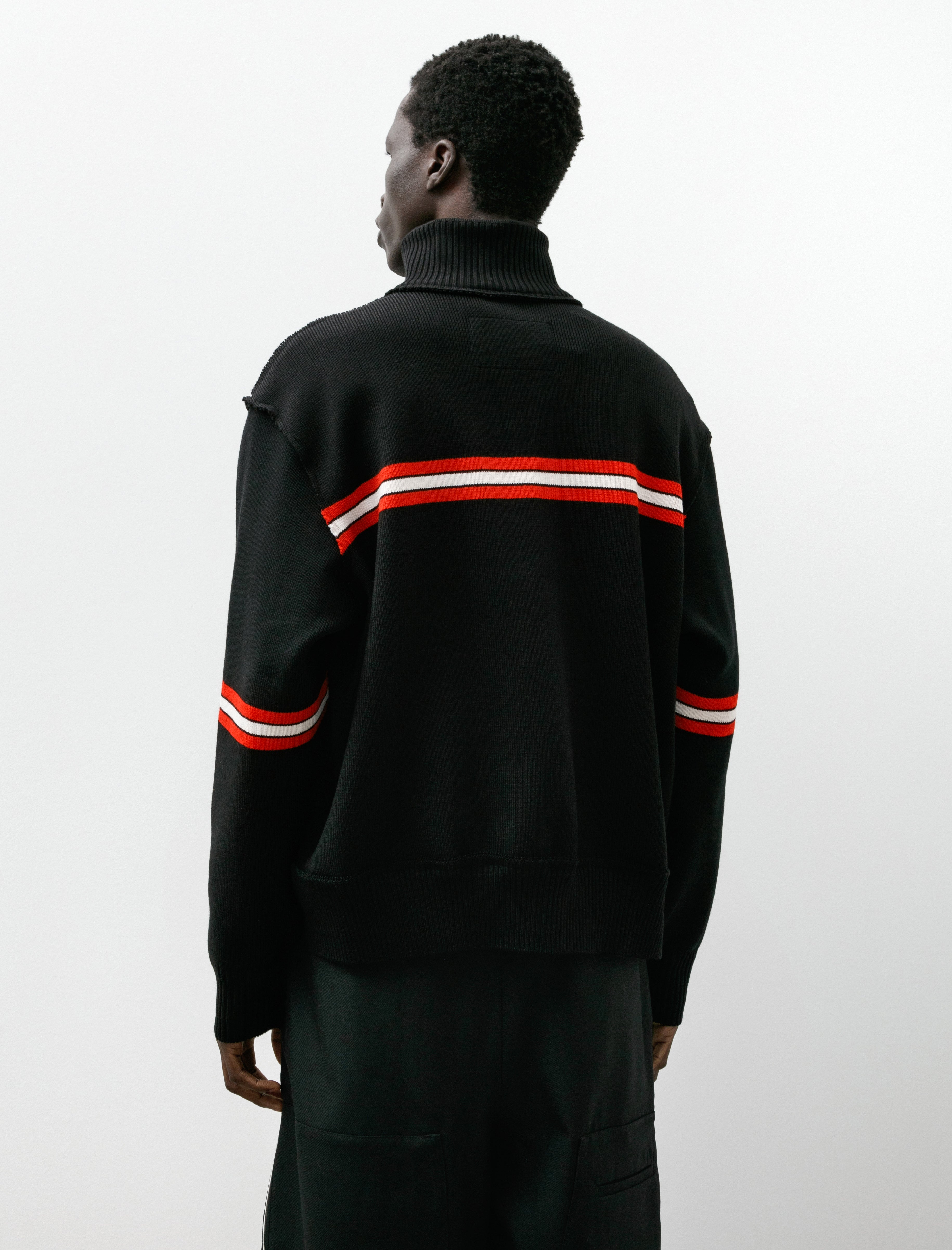 Camiel Fortgens Seamans Sweater Black/White/Red Stripe