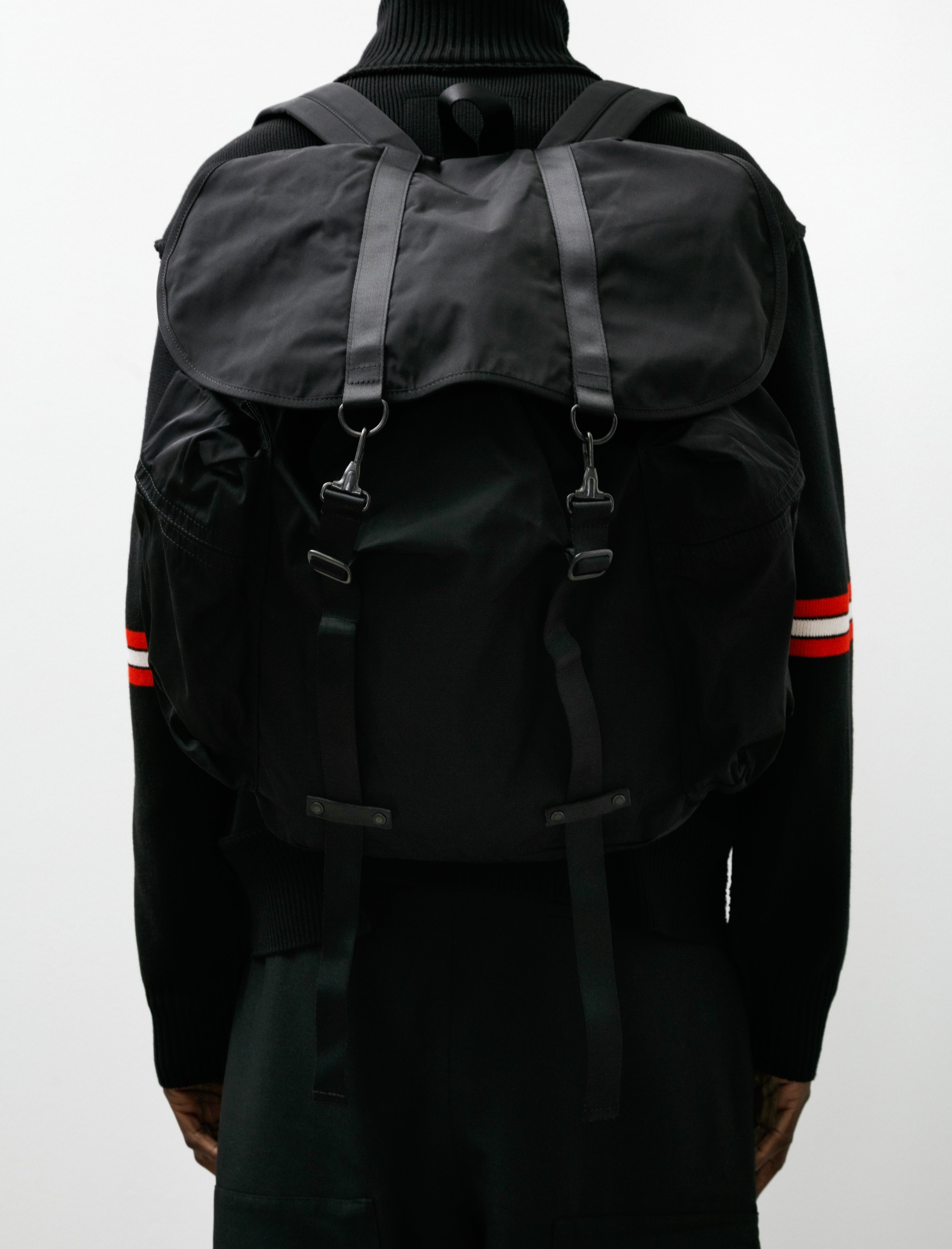 Amiacalva Gabardine Backpack Black XL