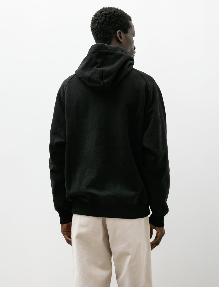 Cotton Fleece Zip Parka Black - Image 2