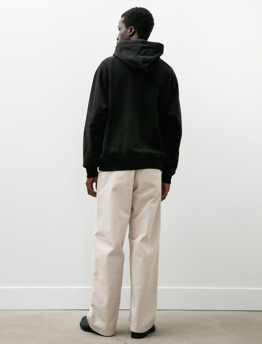 Cotton Fleece Zip Parka Black - Image 7